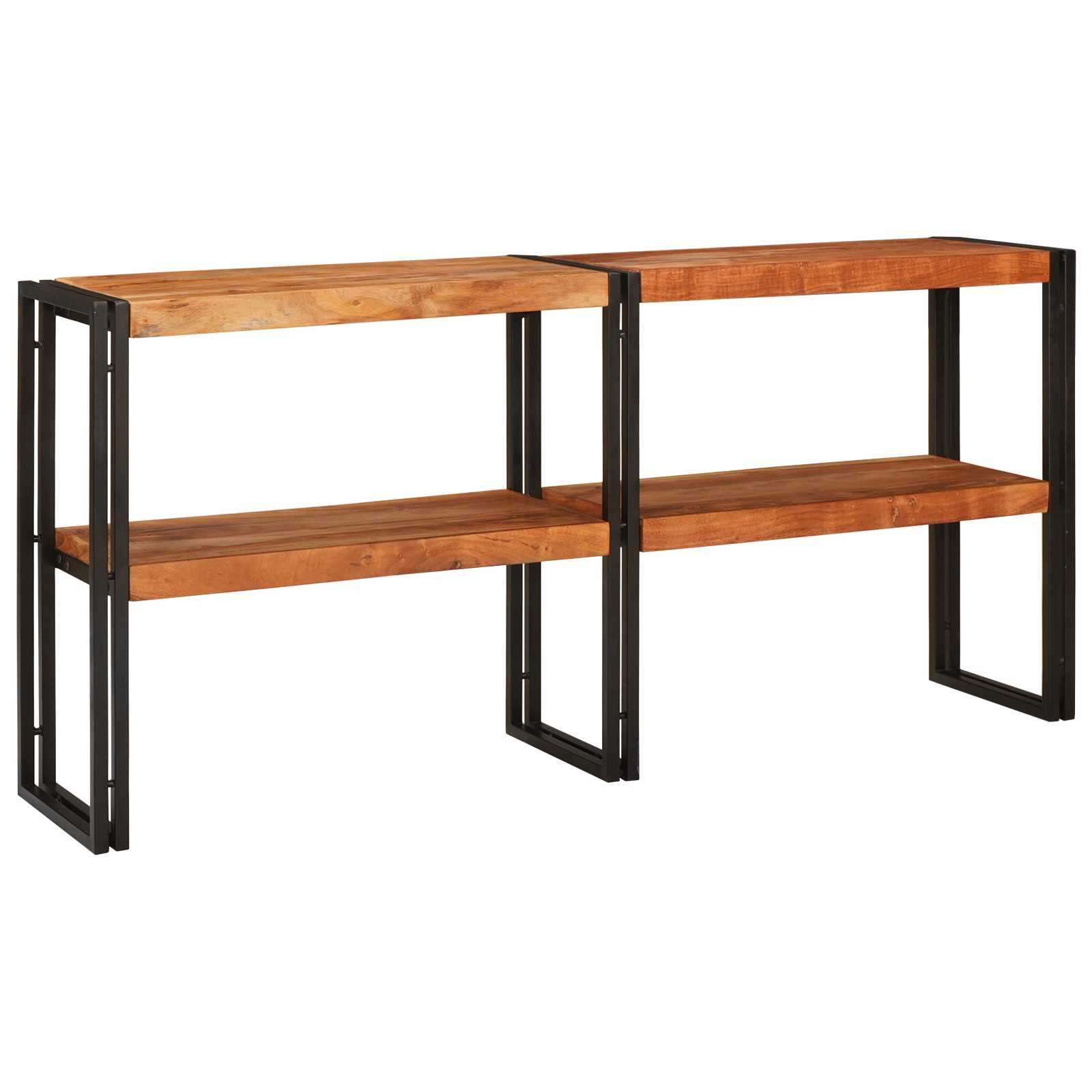 Console Tafel 160x33x75 cm Massief Ruw Acaciahout