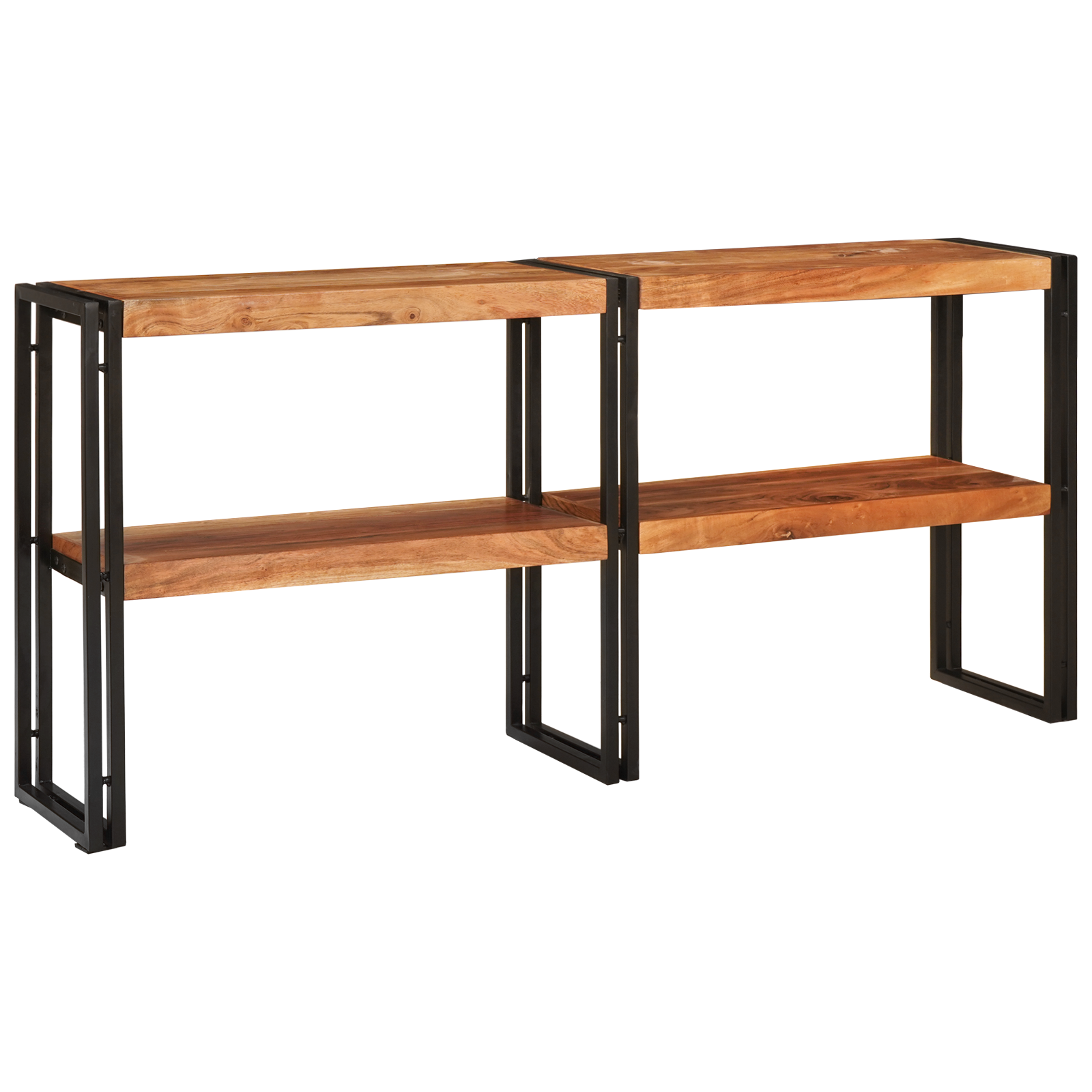 Console Table 160x33x75 cm Solid Rough Acacia - Image 2