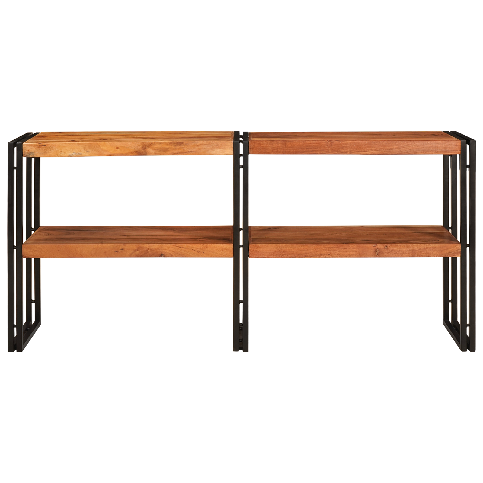 Console Table 160x33x75 cm Solid Rough Acacia - Image 3