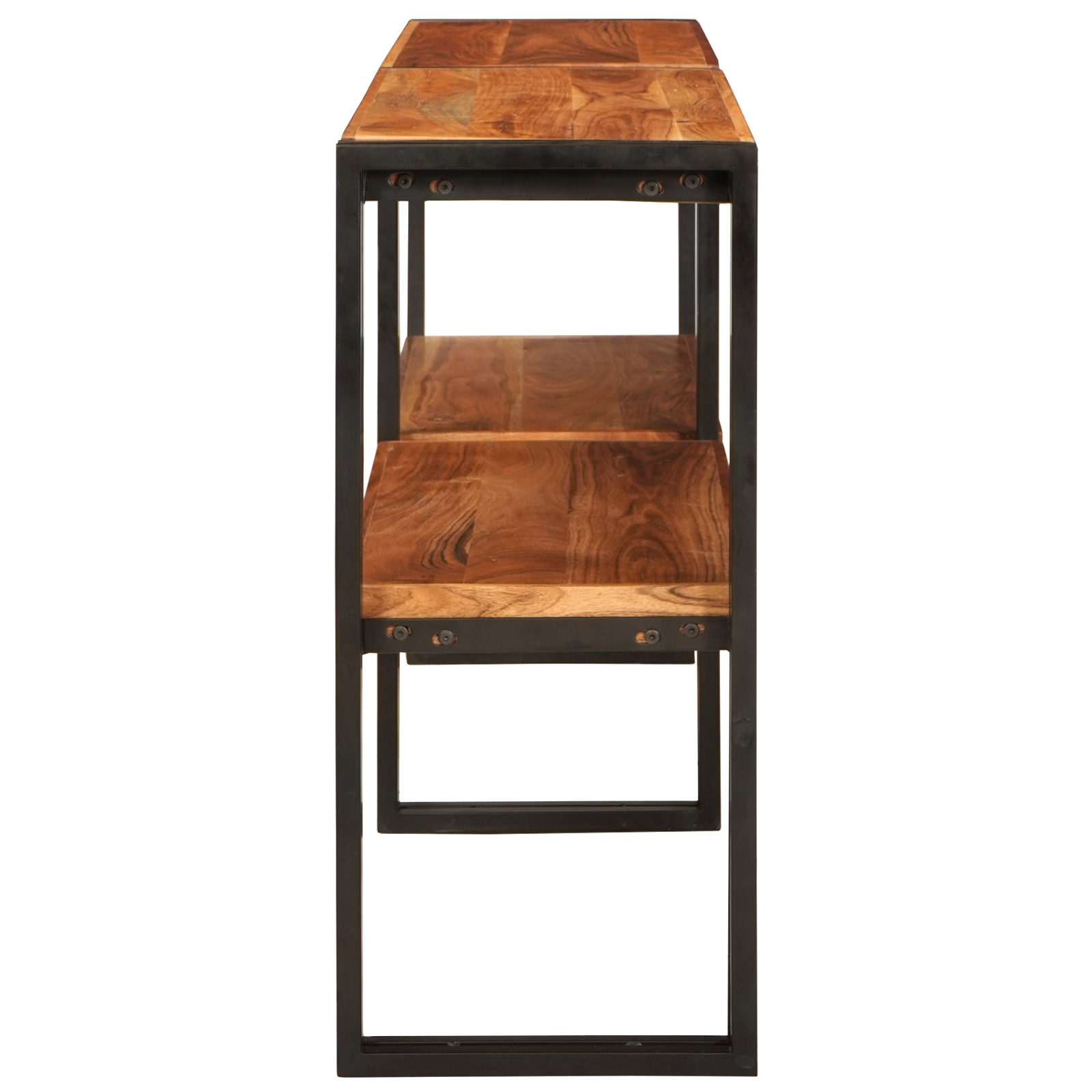 Console Table 160x33x75 cm Solid Rough Acacia - Image 4