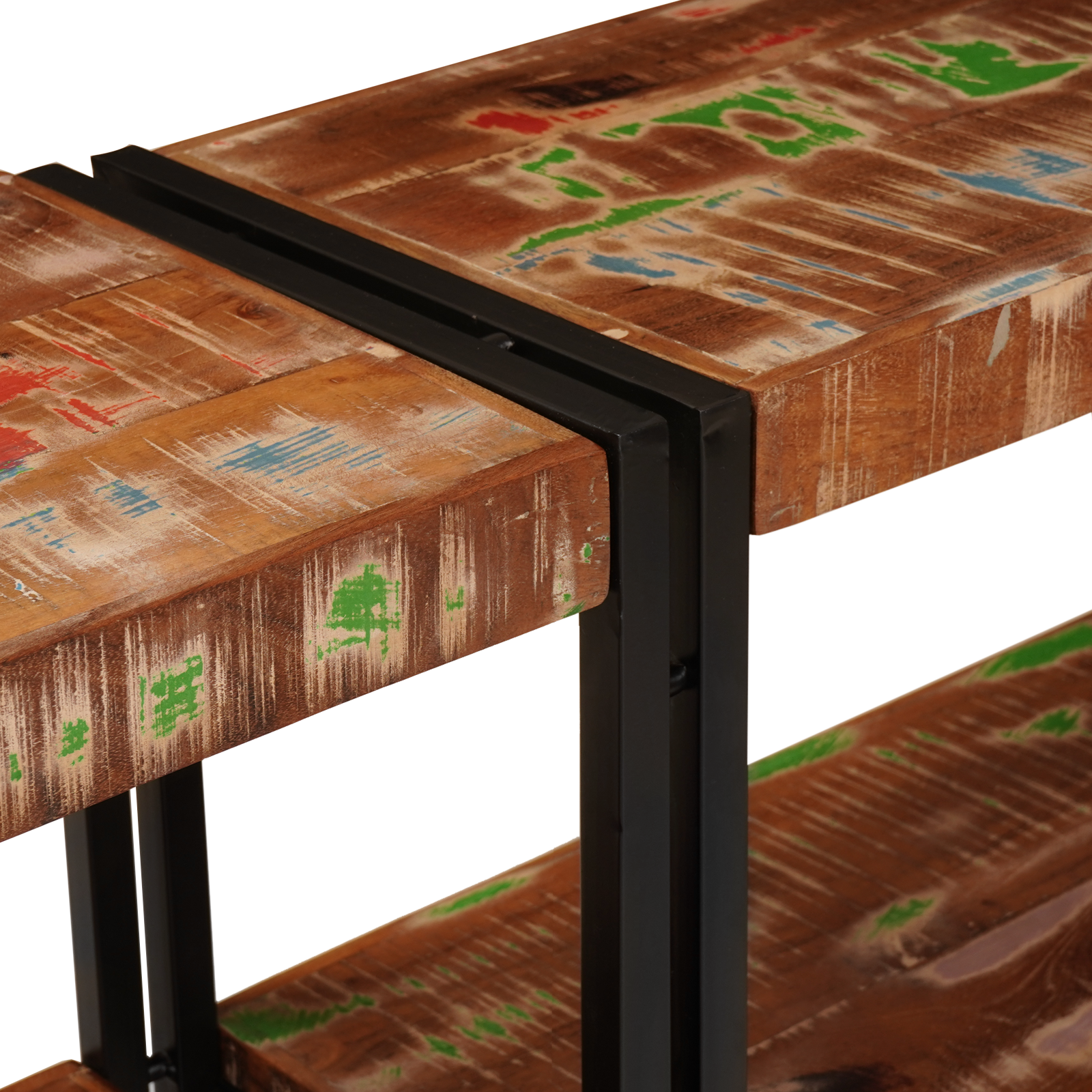 Console Table 160x33x75 cm Solid Wood Reclaimed - Image 7