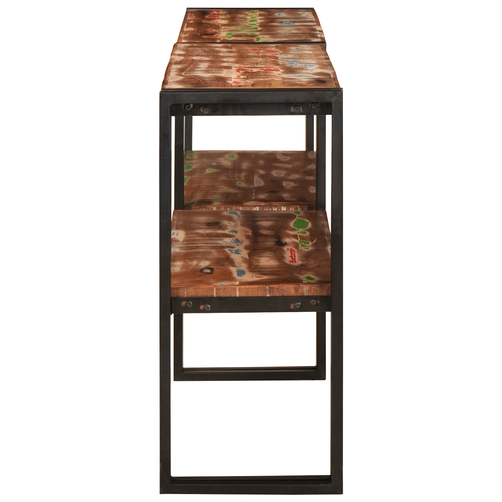 Console Table 160x33x75 cm Solid Wood Reclaimed - Image 4