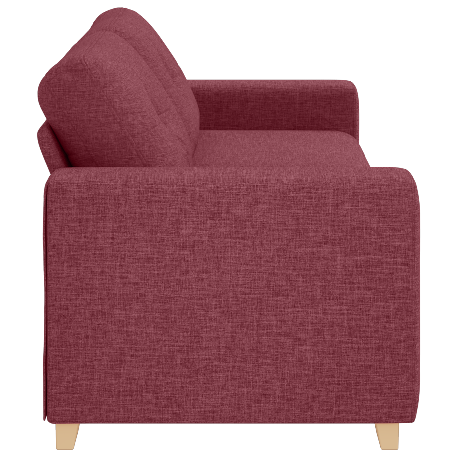 3-Seater Sofa in Wine Red, 180 cm Fabric - Image 5