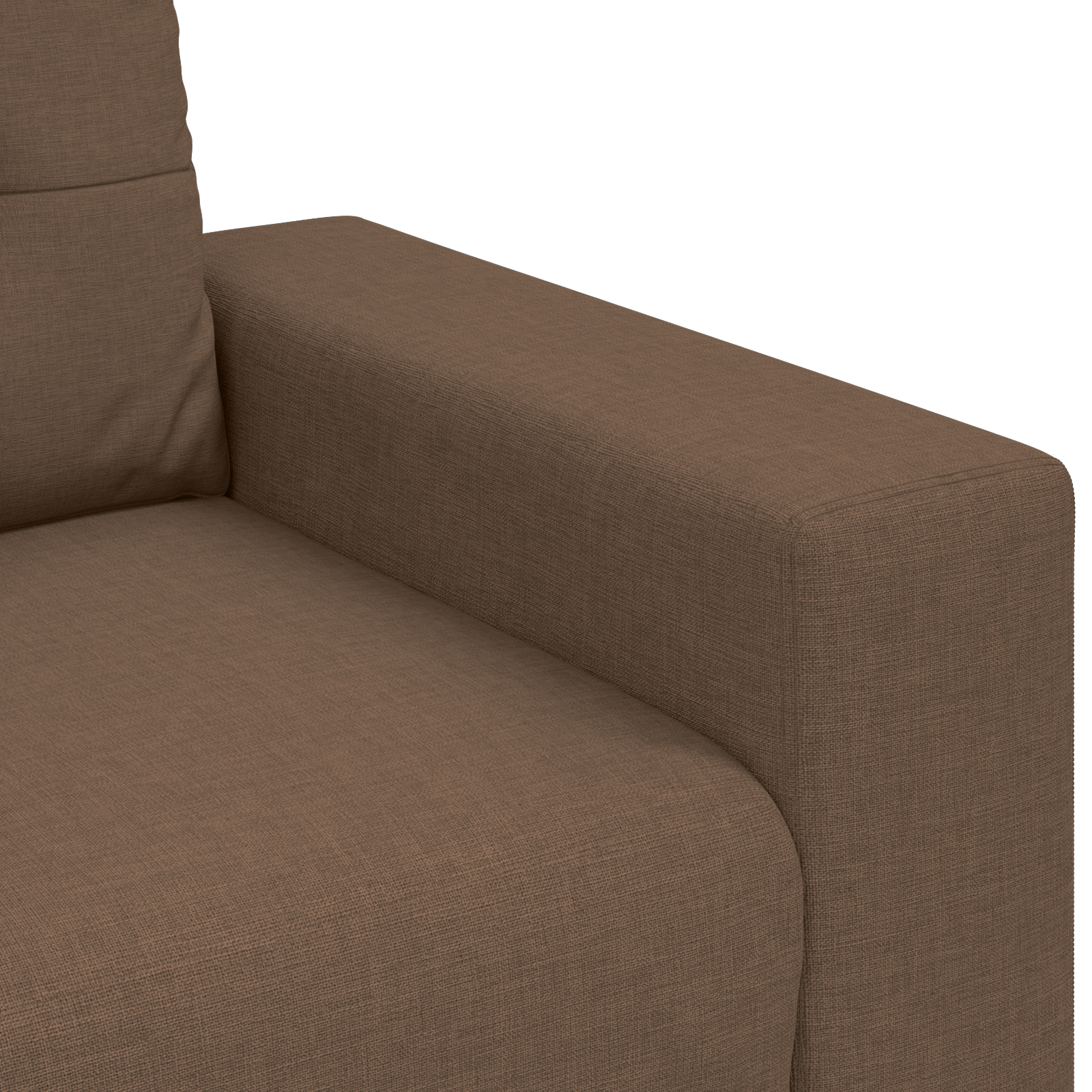 3-Seater Sofa - Brown, 180 cm Fabric - Image 7
