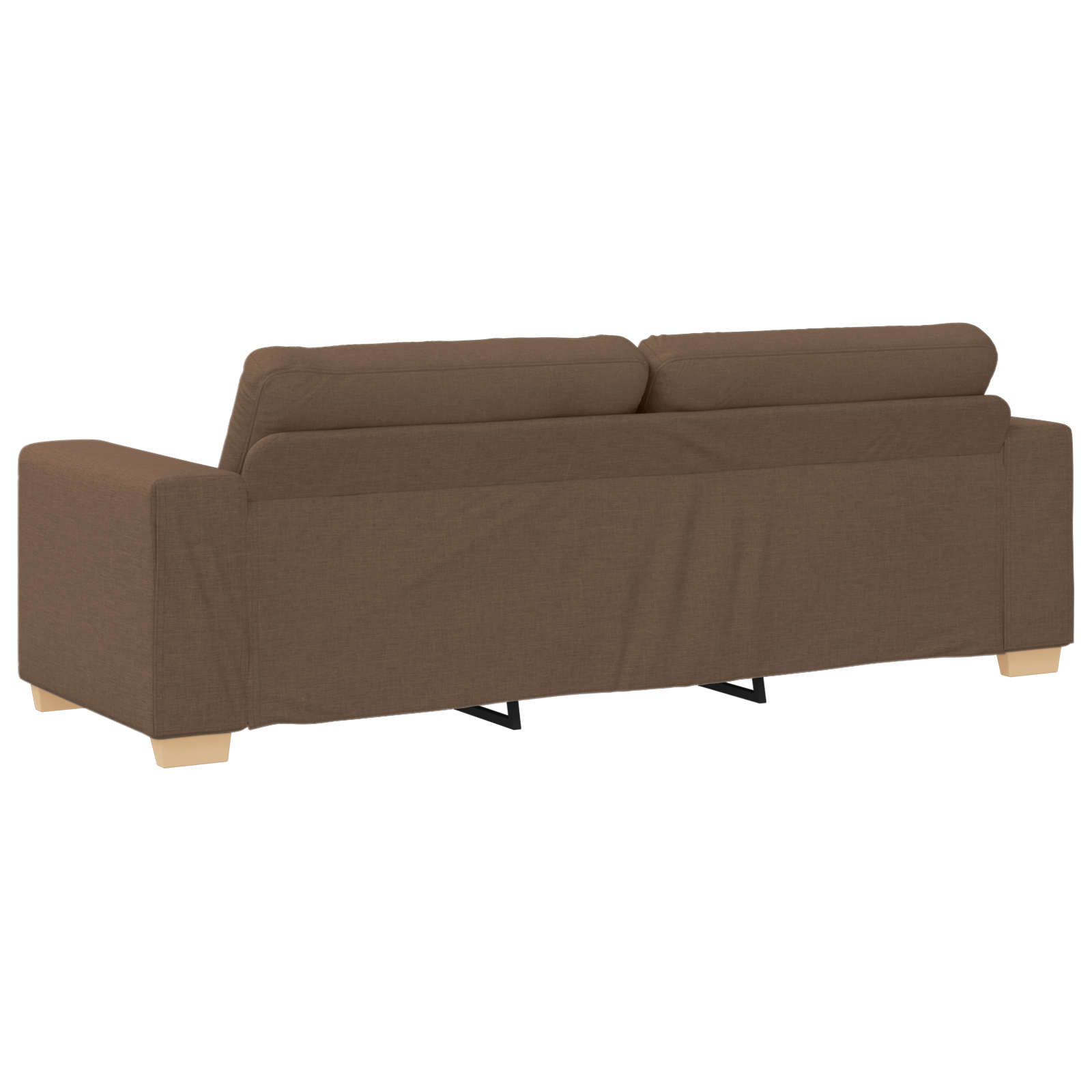 3-Seater Sofa - Brown, 180 cm Fabric - Image 6
