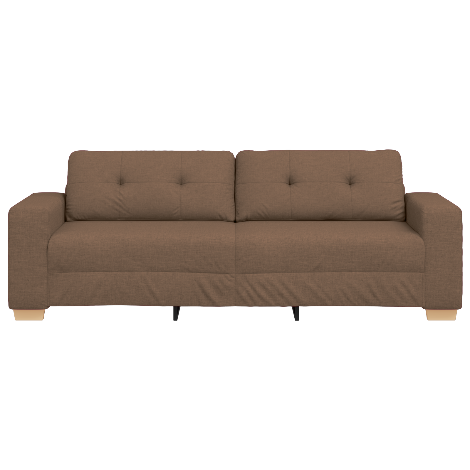 3-Seater Sofa - Brown, 180 cm Fabric - Image 4