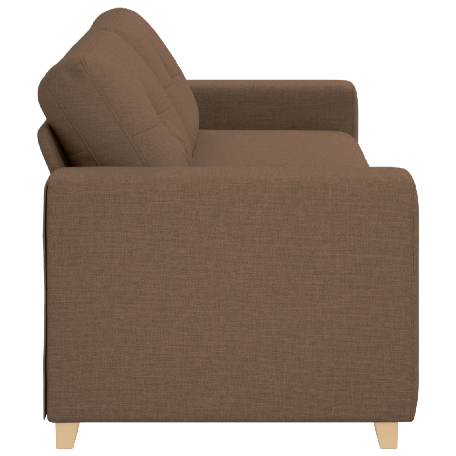 3-Seater Sofa - Brown, 180 cm Fabric - Image 5