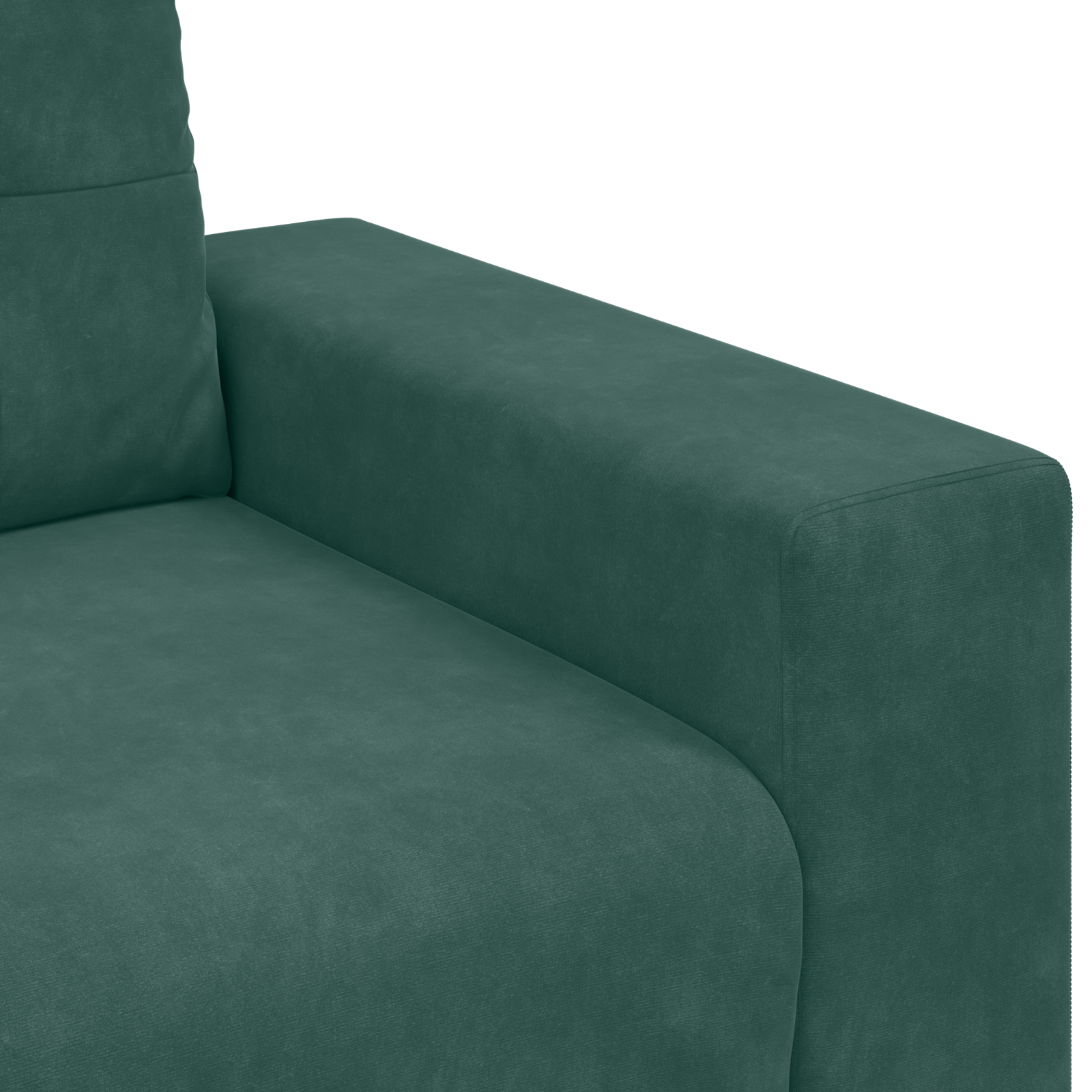 Loveseat Sofa in Dark Green Velvet, 120 cm - Image 7