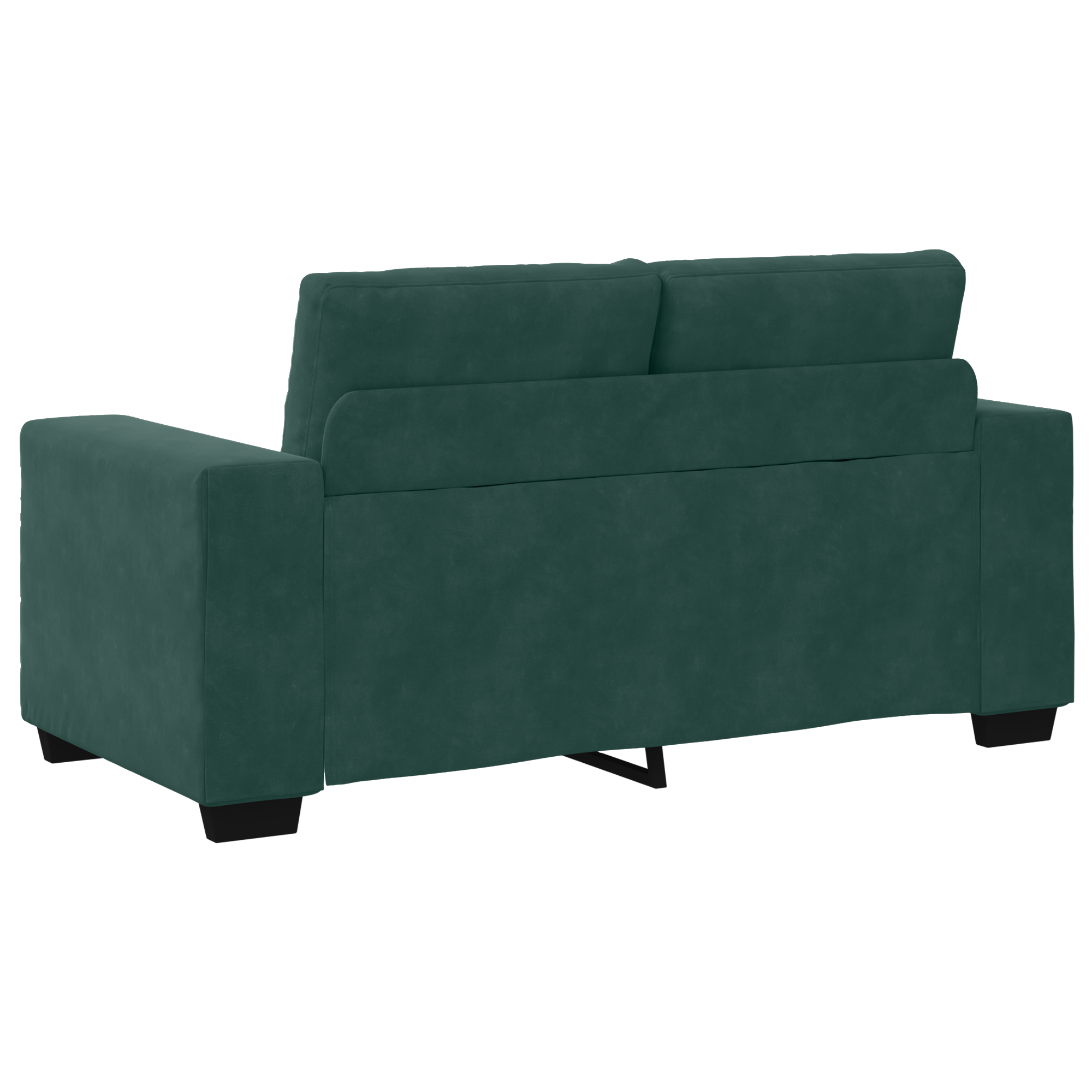 Loveseat Sofa in Dark Green Velvet, 120 cm - Image 6