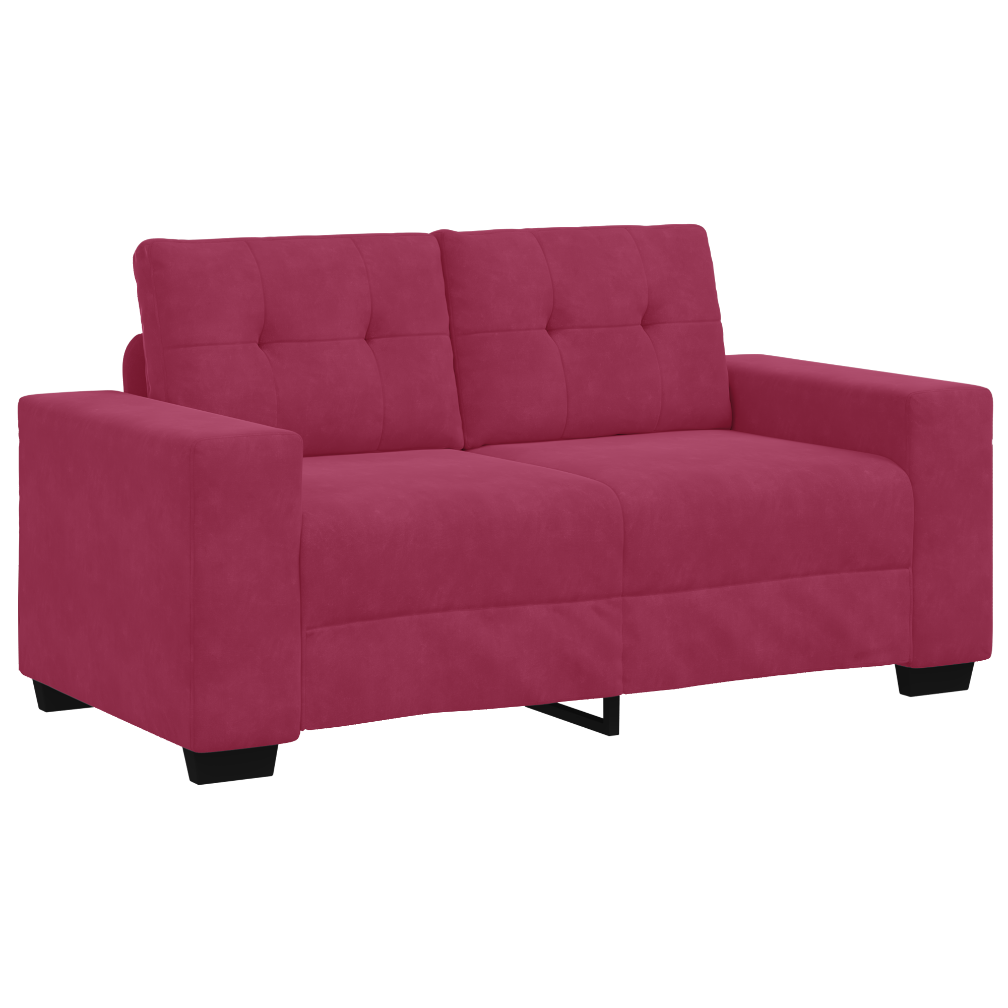Thumbnail - vidaXL Zweisitzer-Sofa Weinrot 120 cm Samt