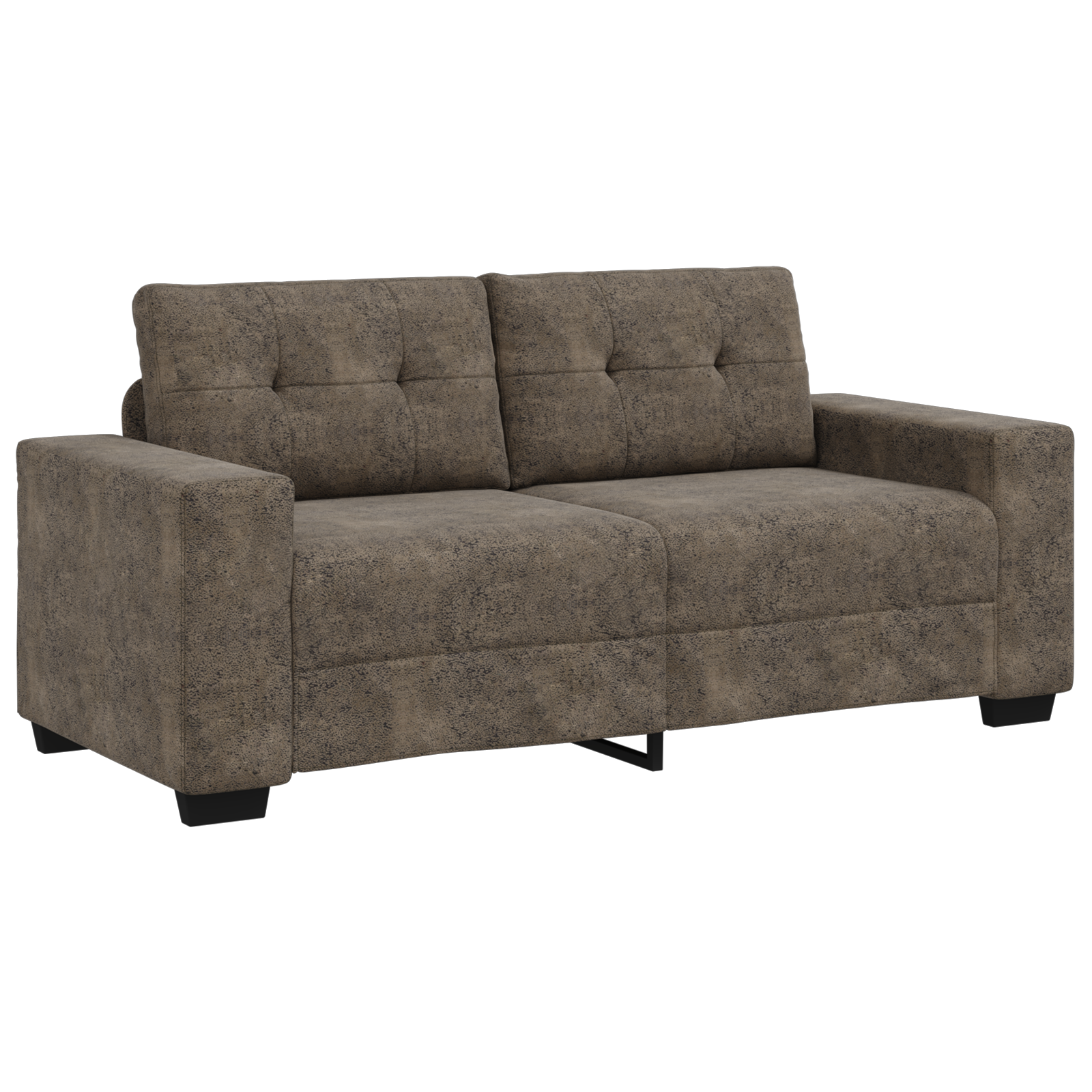 Thumbnail - vidaXL Sofa 2-Sitzer Dunkelgrau 140 cm Kunstleder