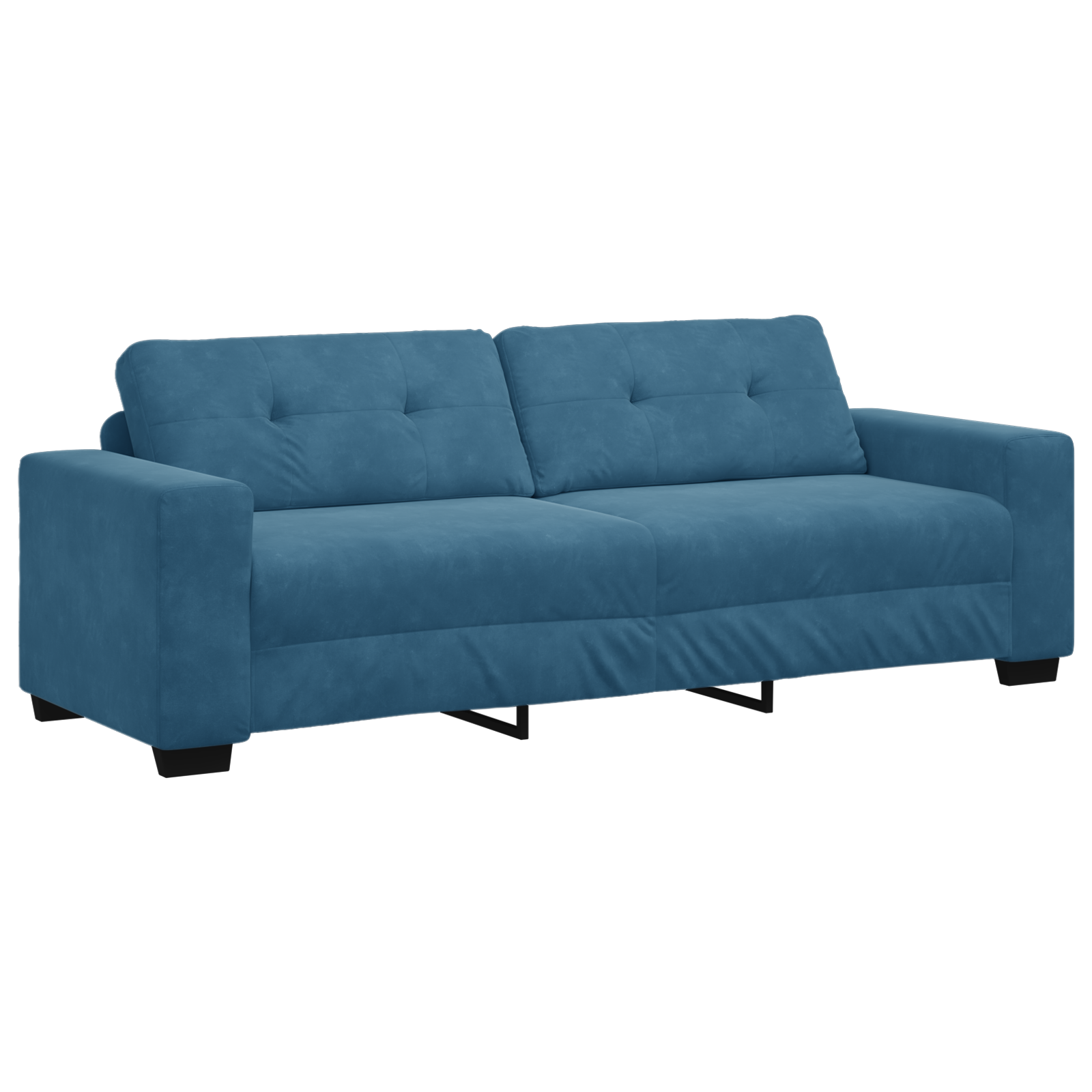 vidaXL 3-Sitzer-Sofa Blau 180 cm Samt – Bild 2