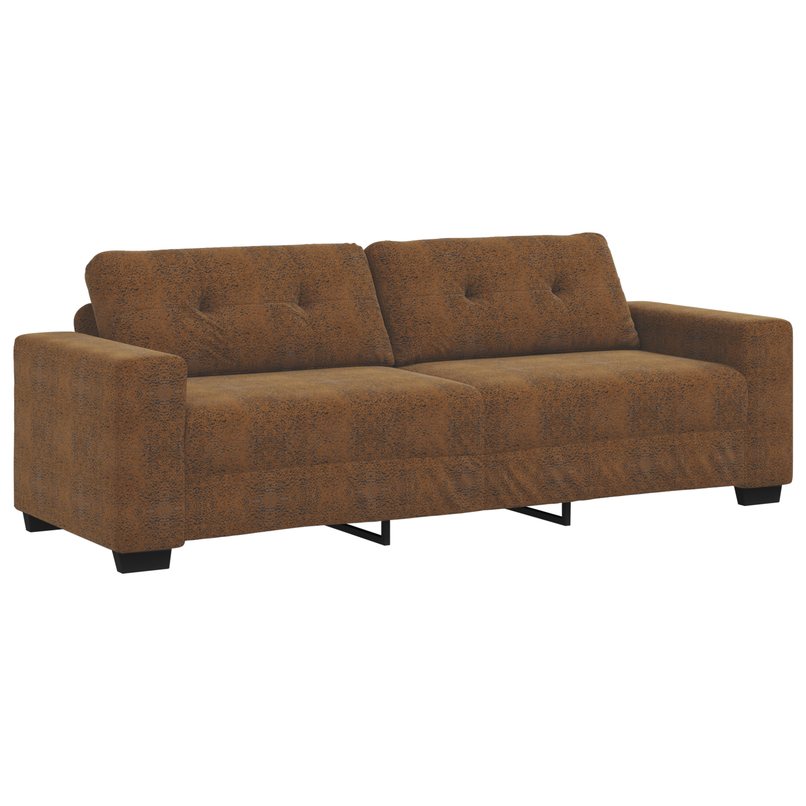 3-vietis sofa ruda 180 cm dirbtinė oda - Image 2