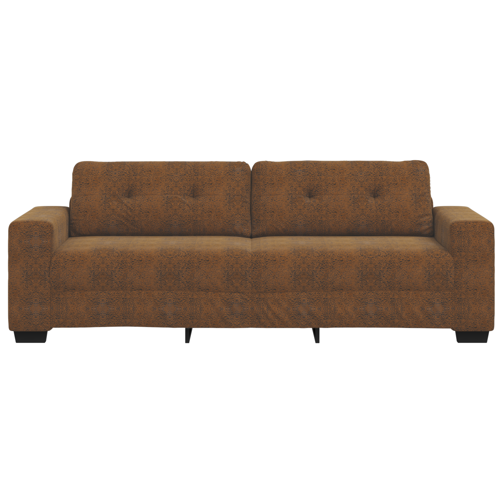 3-vietis sofa ruda 180 cm dirbtinė oda - Image 4