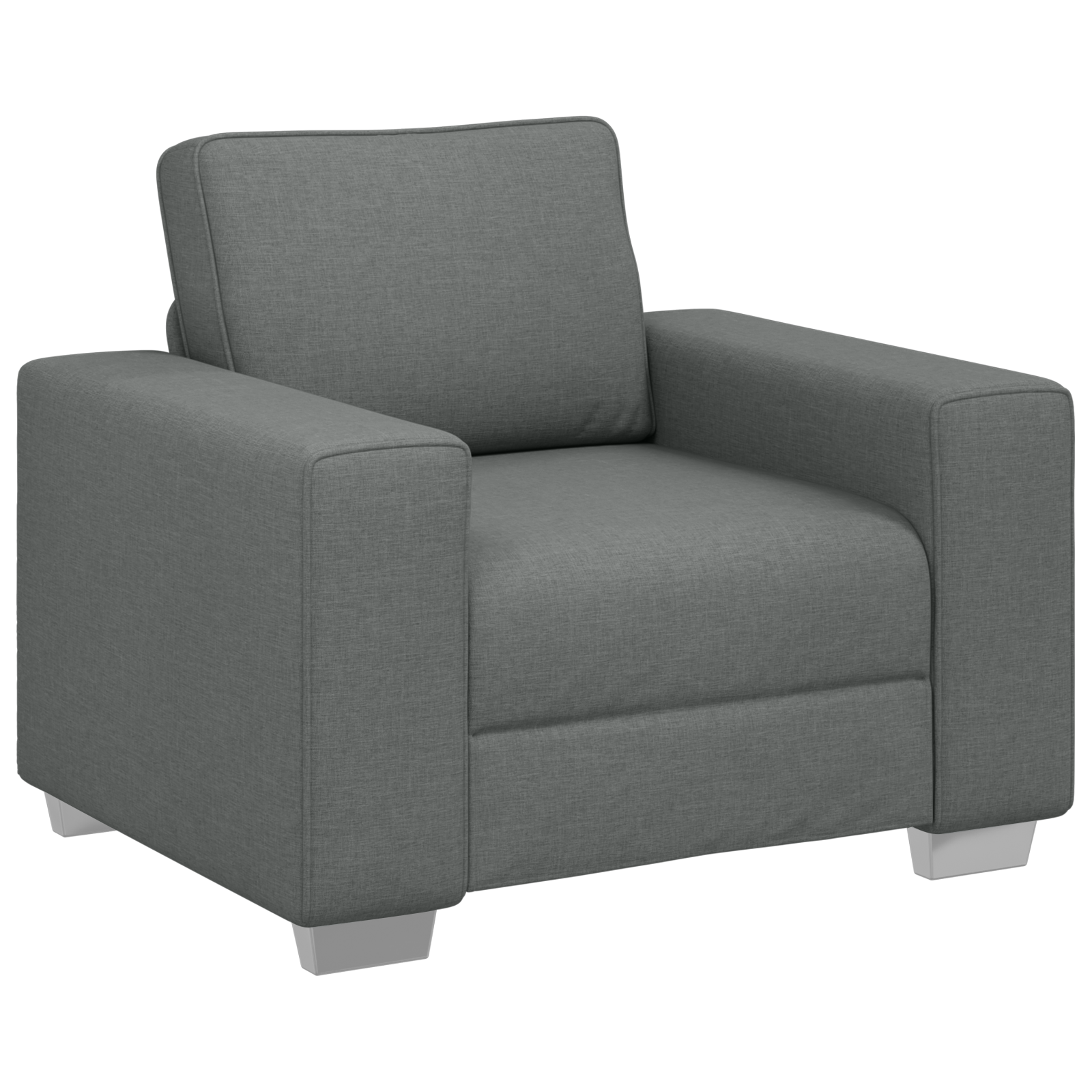 Thumbnail - vidaXL Sessel in Dunkelgrau, 59 cm aus Stoff