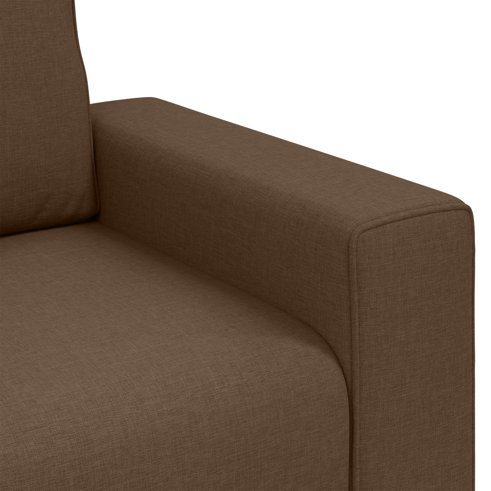 Brown Fabric Sofa Chair 59 cm - Image 7