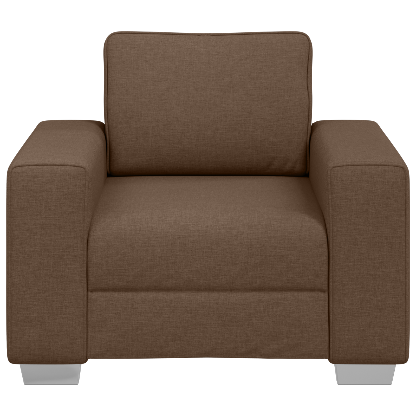 Brown Fabric Sofa Chair 59 cm - Image 5