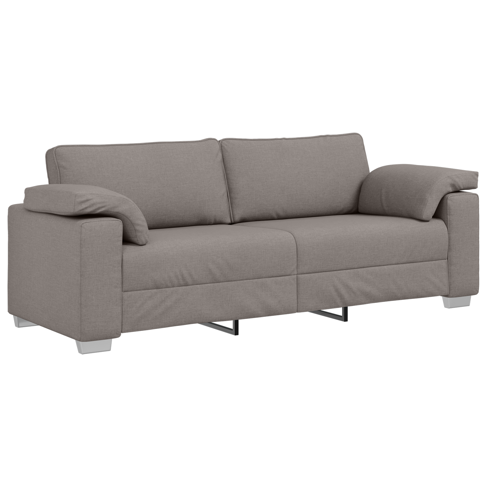 Thumbnail - vidaXL Sofa 3-Sitzer Taupe 178 cm Stoff