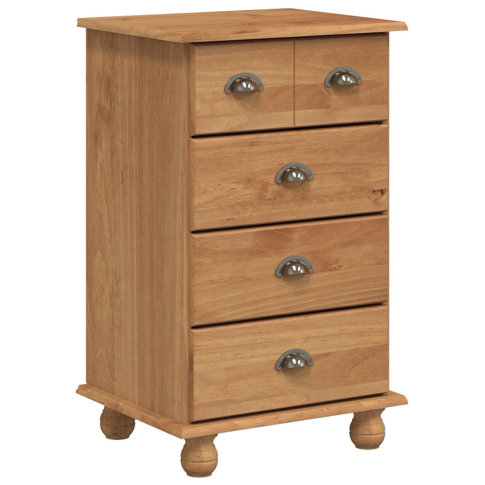 Chest of Drawers 'ASKIM'Honey Brown 45.8x40x79 cm Solid Wood Pine - Image 2