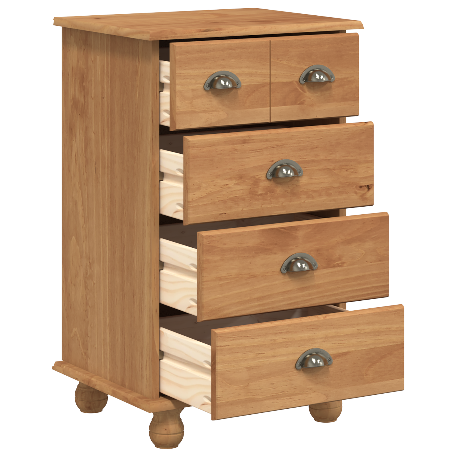 Chest of Drawers 'ASKIM'Honey Brown 45.8x40x79 cm Solid Wood Pine - Image 5