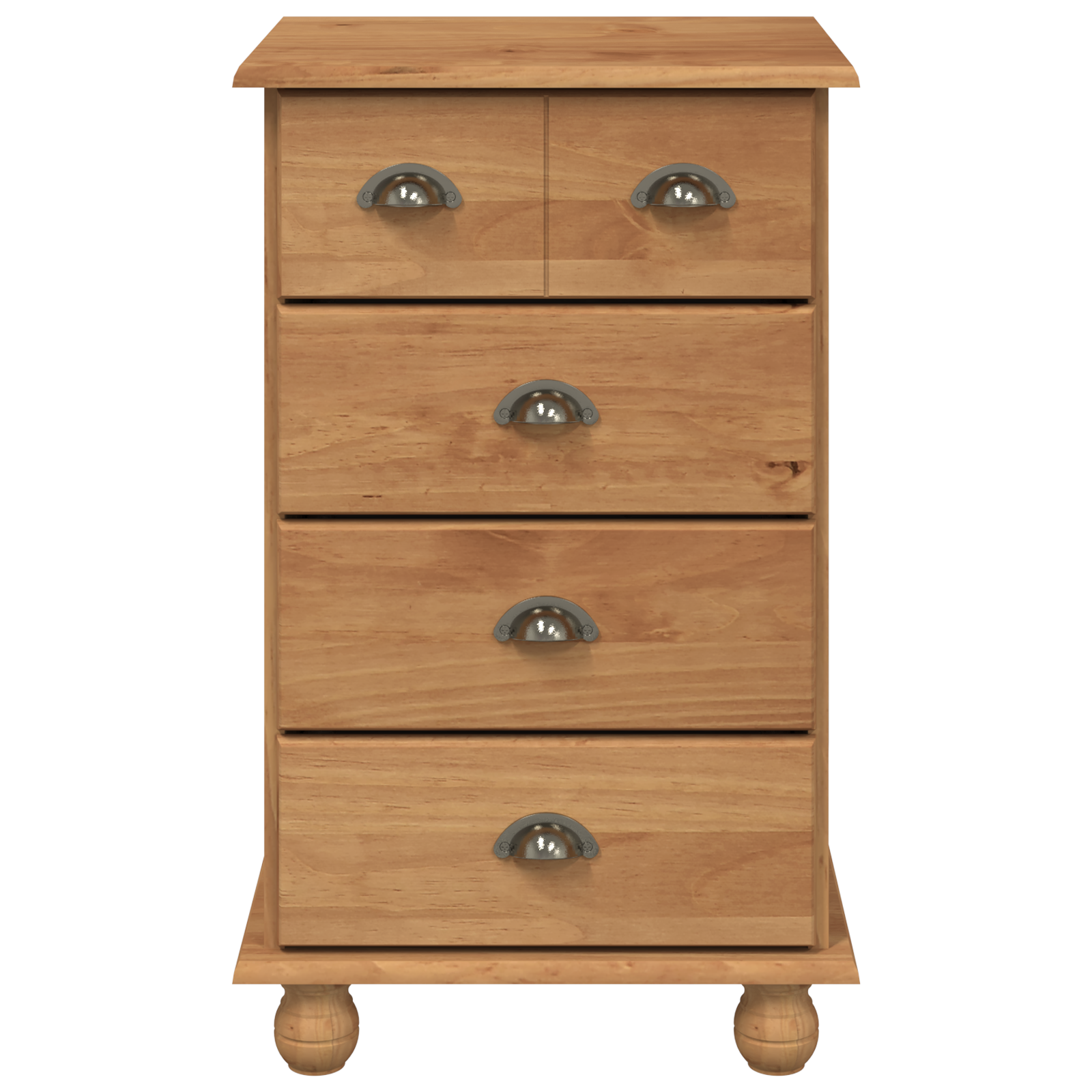 Chest of Drawers 'ASKIM'Honey Brown 45.8x40x79 cm Solid Wood Pine - Image 6