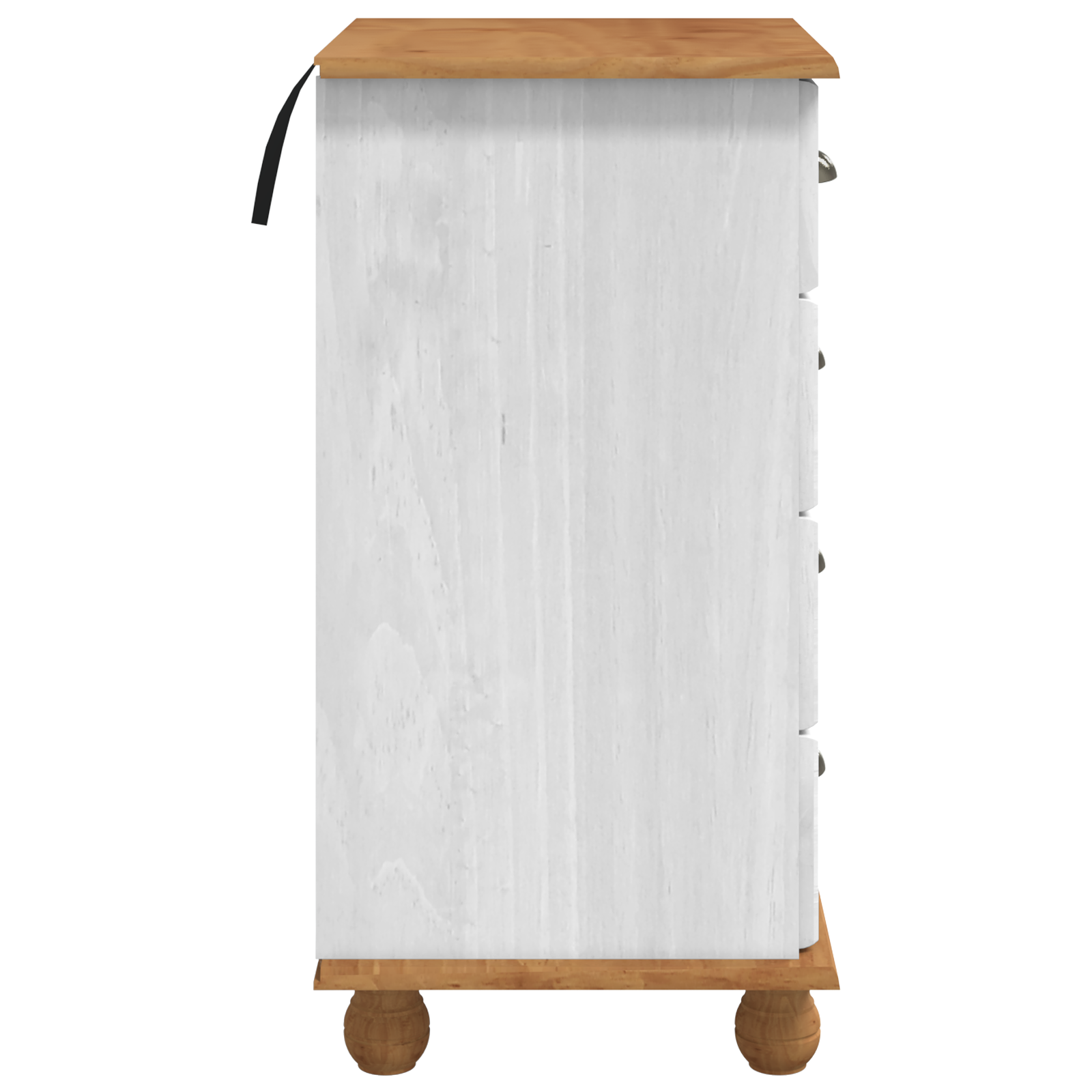 Chest of Drawers 'ASKIM'White 45.8x40x79 cm Solid Wood Pine - Image 7