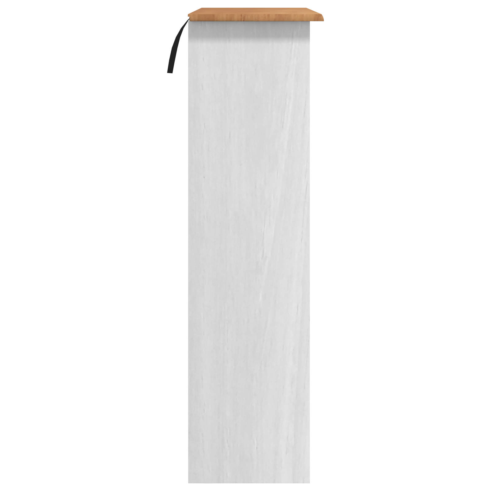 Hutch "ASKIM" White 91x30x104 cm Solid Wood Pine - Image 5