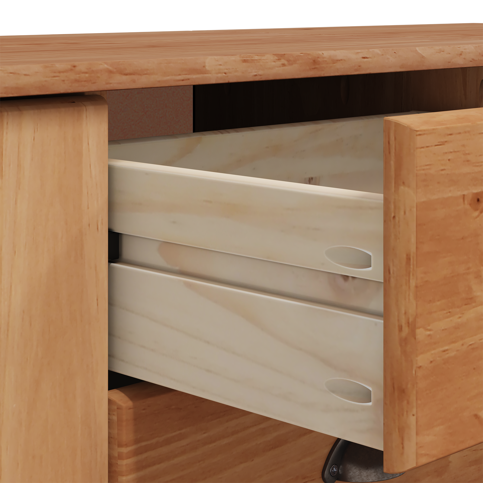 Sideboard "ASKIM" 133,5x40x79 cm Solid Wood Pine - Image 9