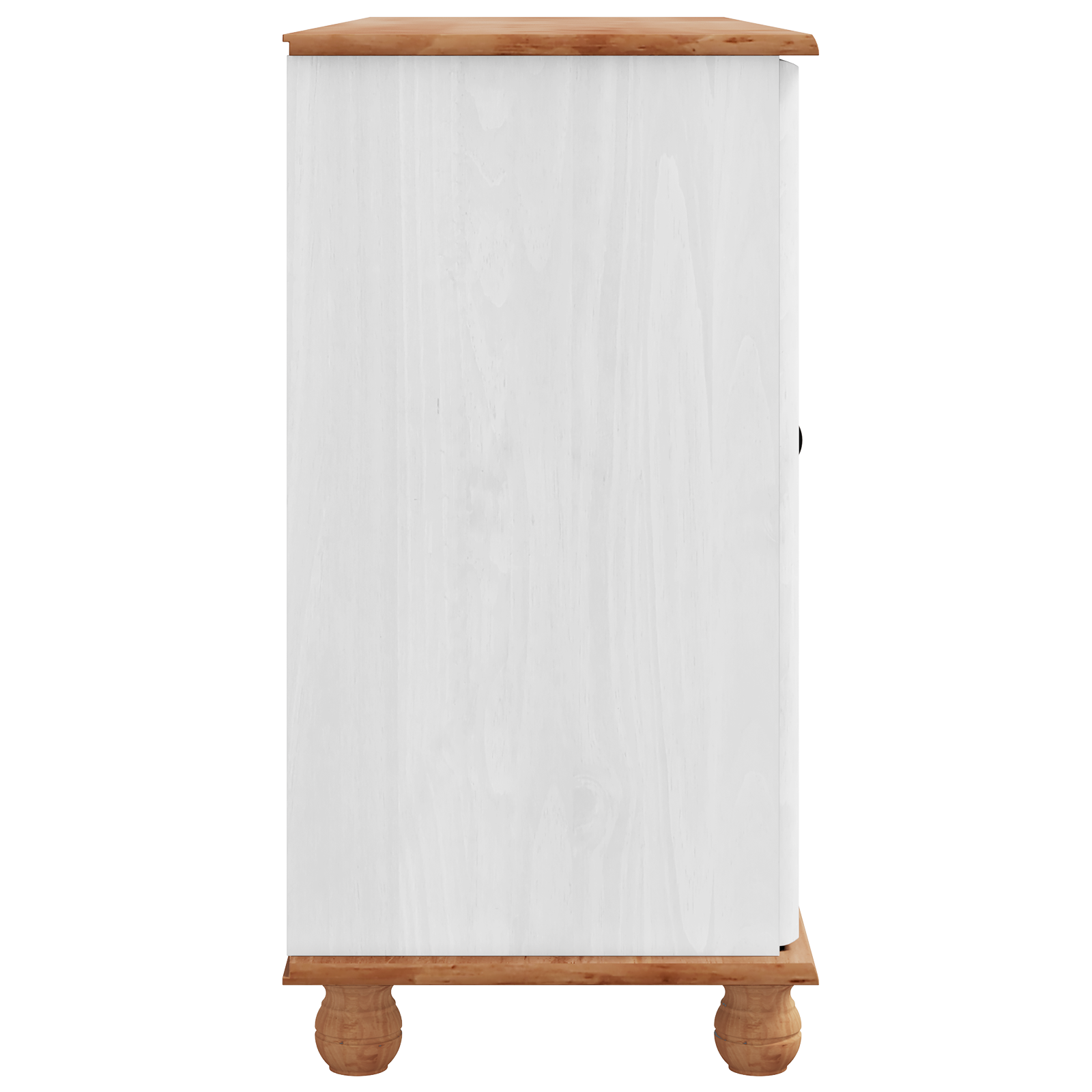 Sideboard 'ASKIM'White 133.5x40x79 cm Solid Wood Pine - Image 7