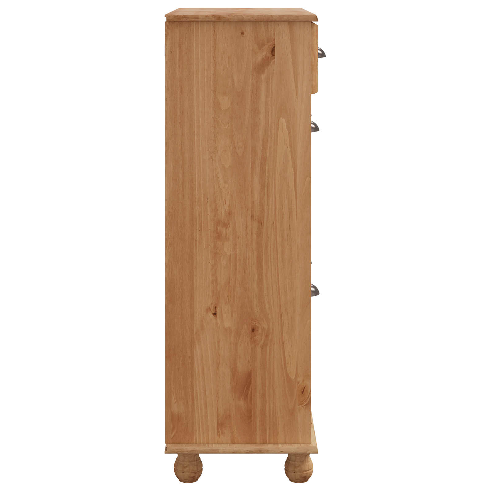 Shoe Cabinet "ASKIM" 85x35x108 cm Solid Wood Pine - Image 7
