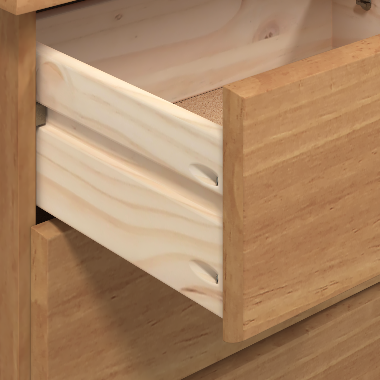 Desk 'ASKIM'with Drawers 95x40x75 cm Solid Wood Pine - Image 9