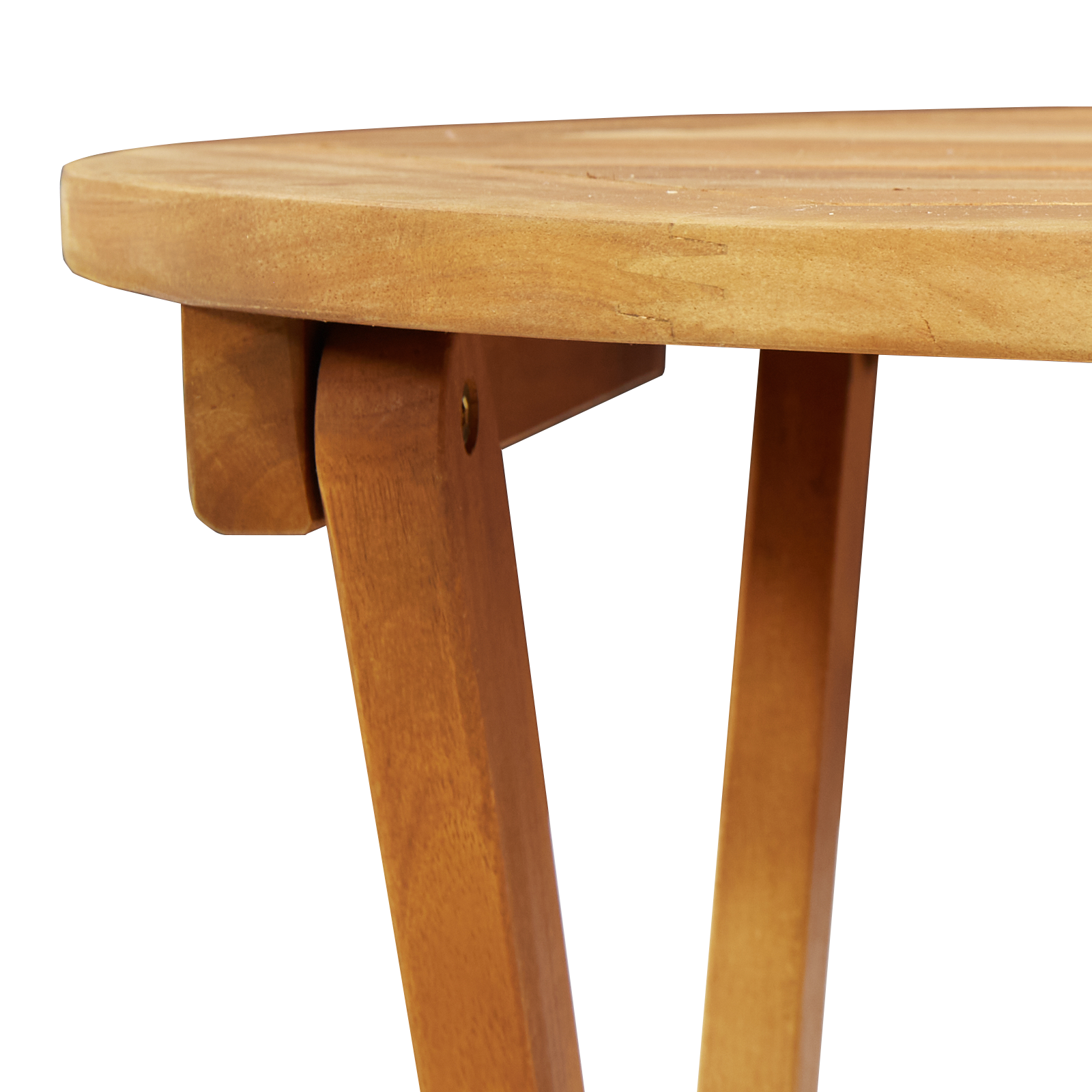 Folding Garden Table Round Ø60x72 cm Solid Wood Acacia - Image 8