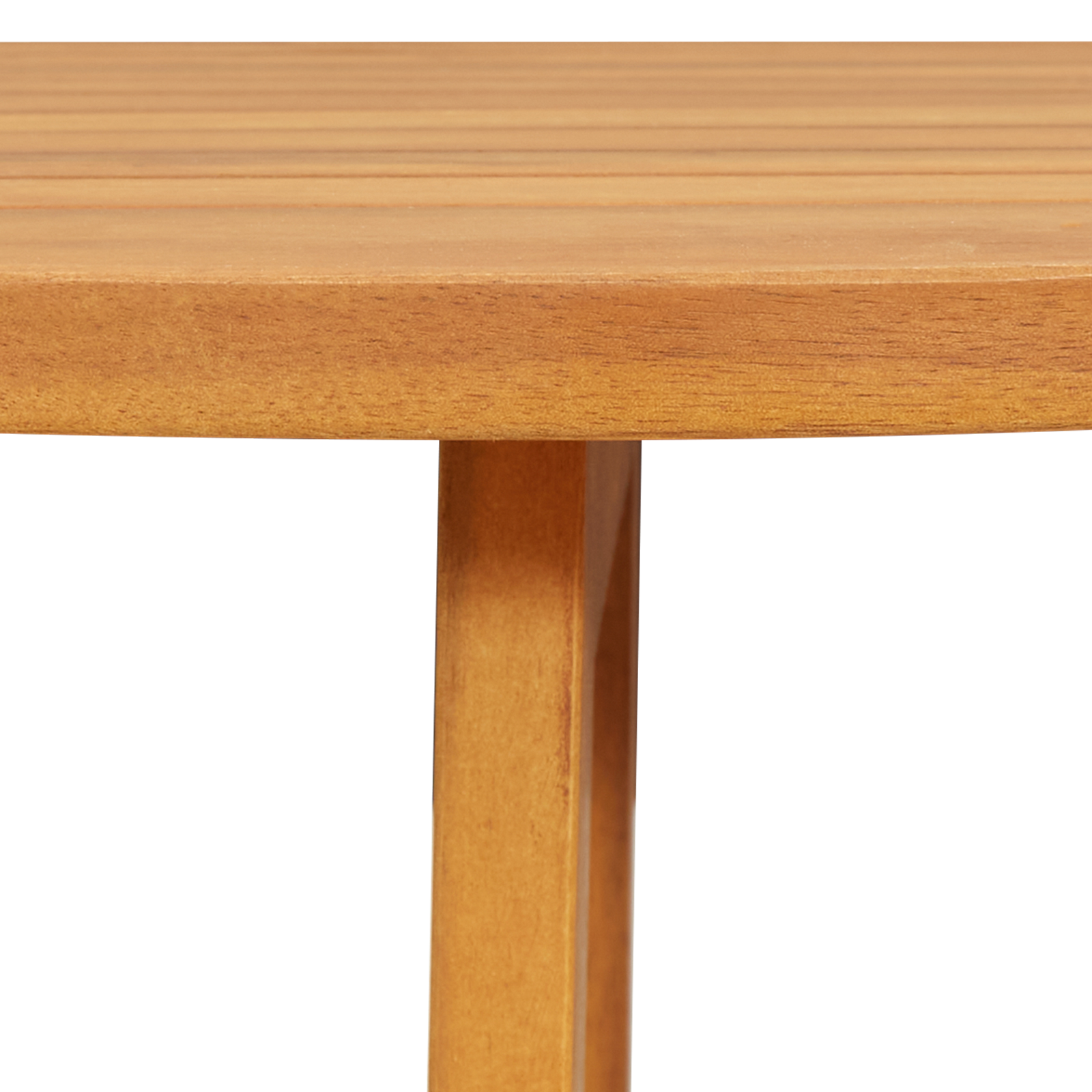 Folding Garden Table Half-Round 78x46x75 cm Solid Wood Acacia - Image 9