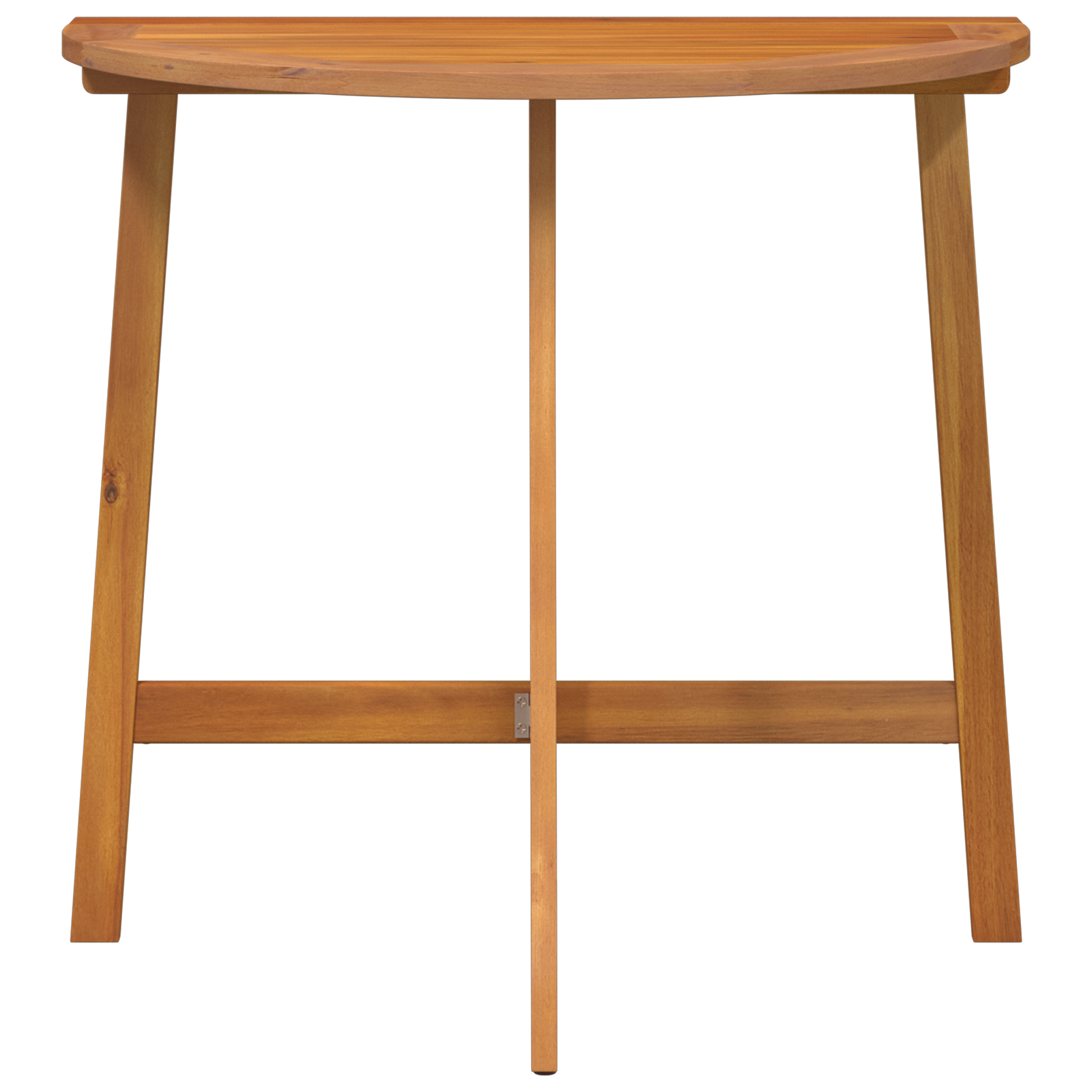 Folding Garden Table Half-Round 78x46x75 cm Solid Wood Acacia - Image 4