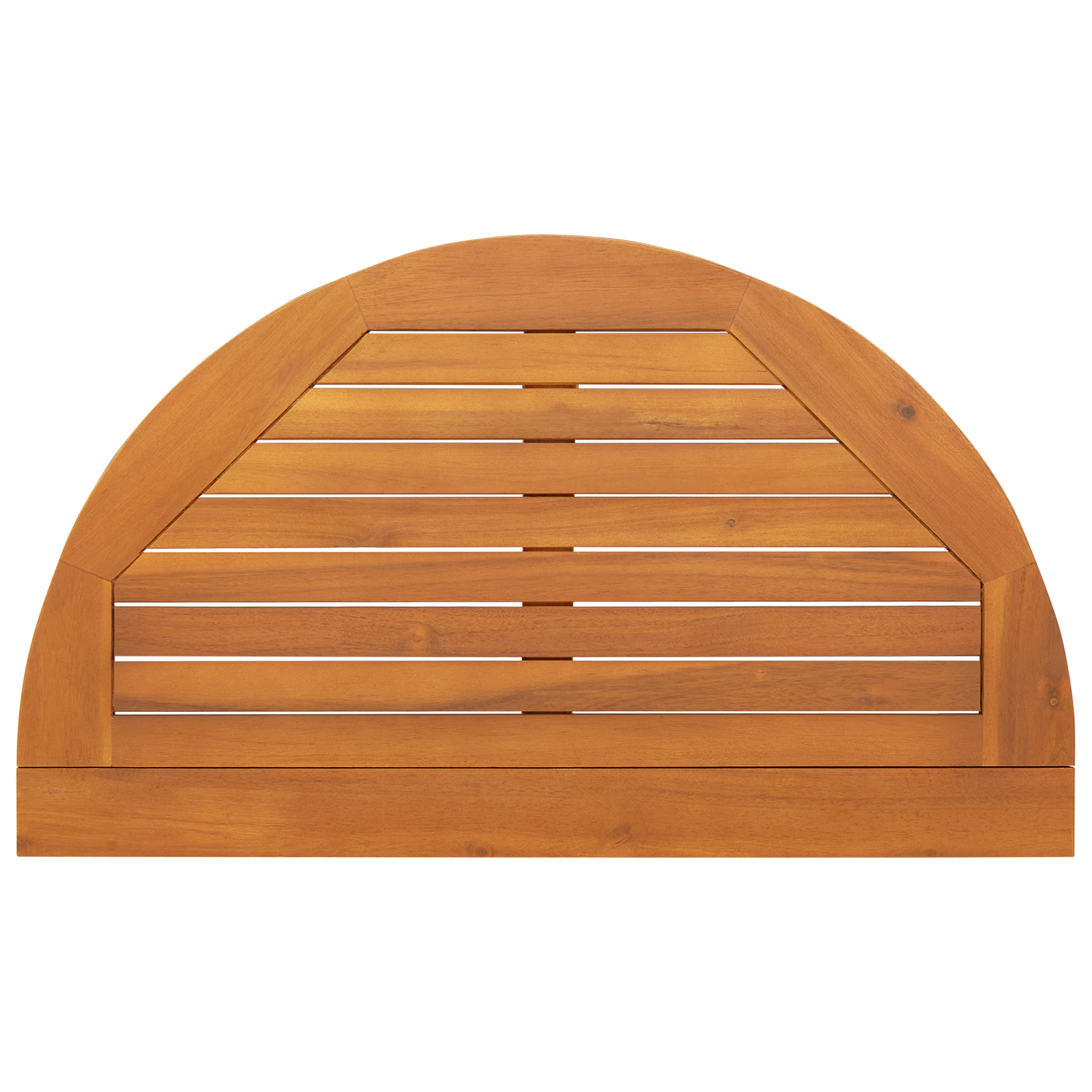 Folding Garden Table Half-Round 78x46x75 cm Solid Wood Acacia - Image 7