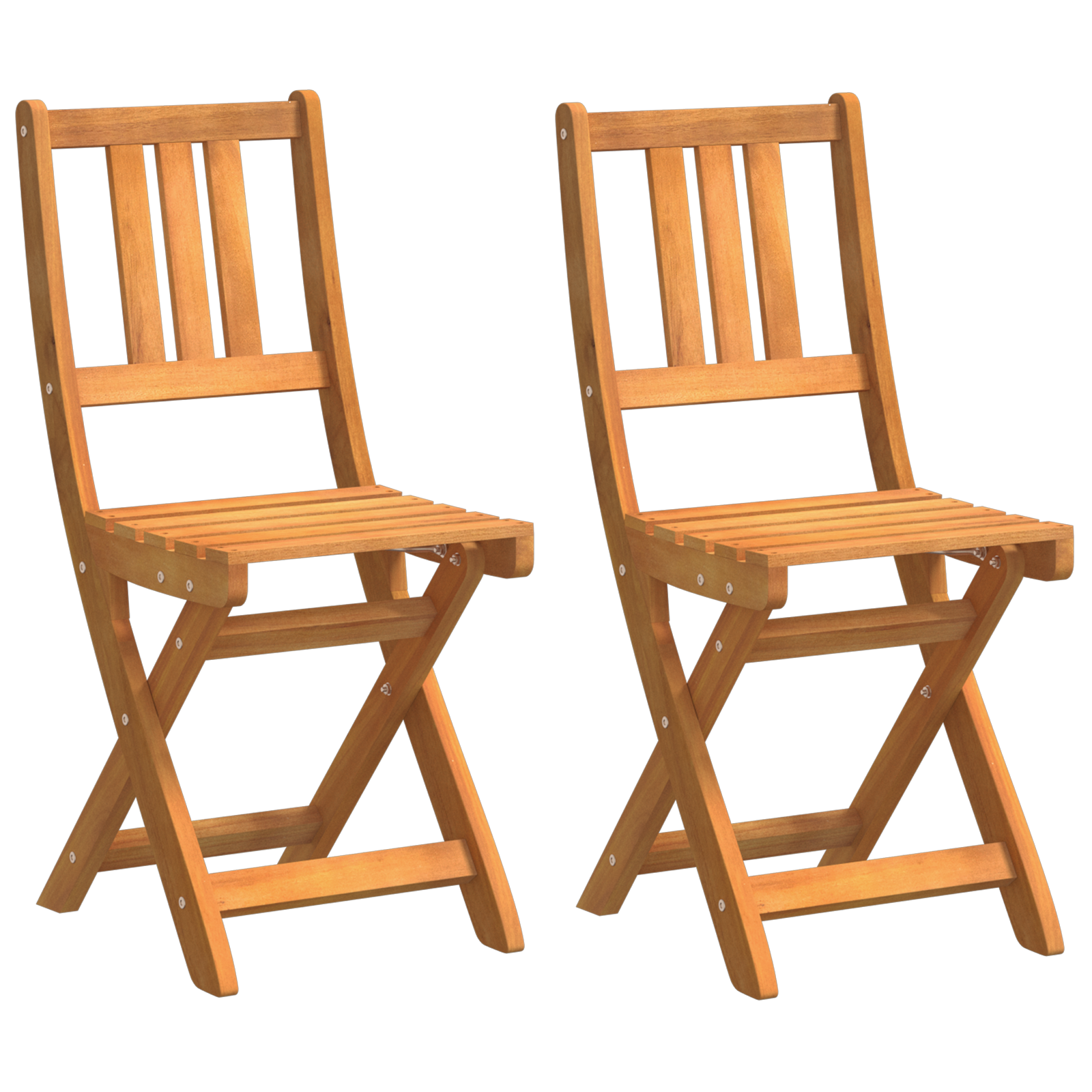 Folding Garden Chairs 2 pcs 36x46x85 cm Solid Wood Acacia - Image 2