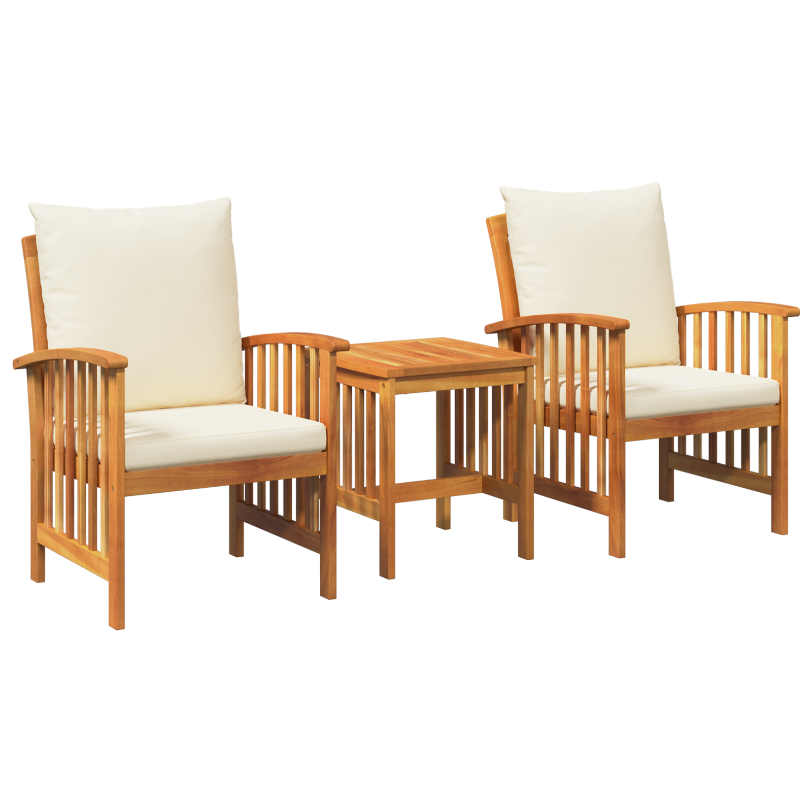 3 Piece Garden Lounge Set with Cushions Solid Acacia Wood - Image 6