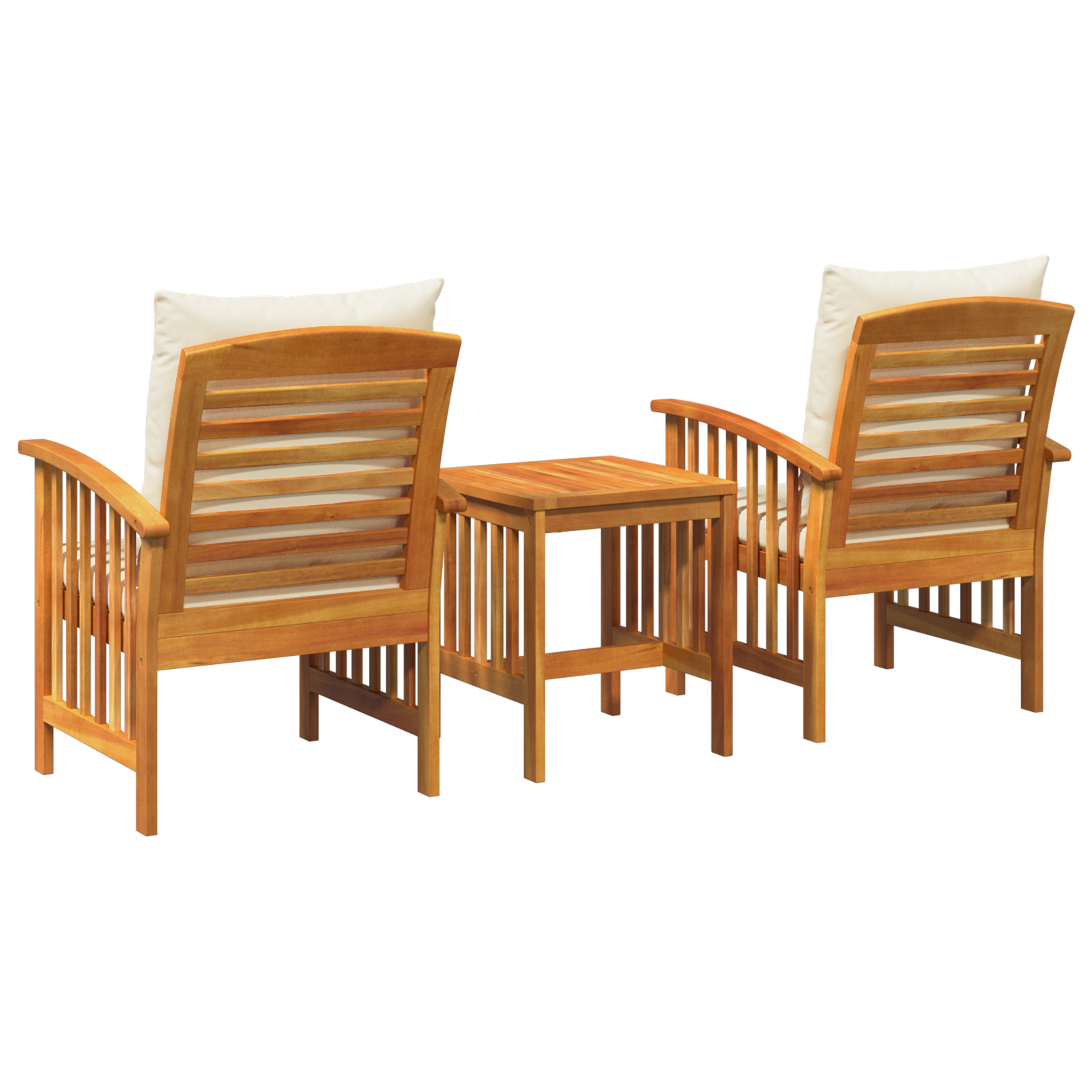 3 Piece Garden Lounge Set with Cushions Solid Acacia Wood - Image 7