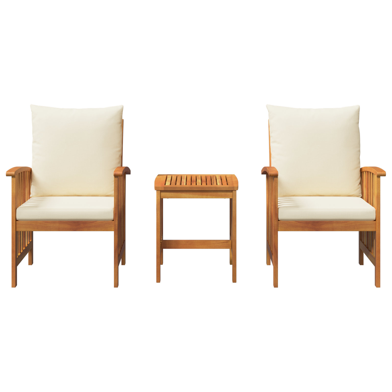 3 Piece Garden Lounge Set with Cushions Solid Acacia Wood - Image 8