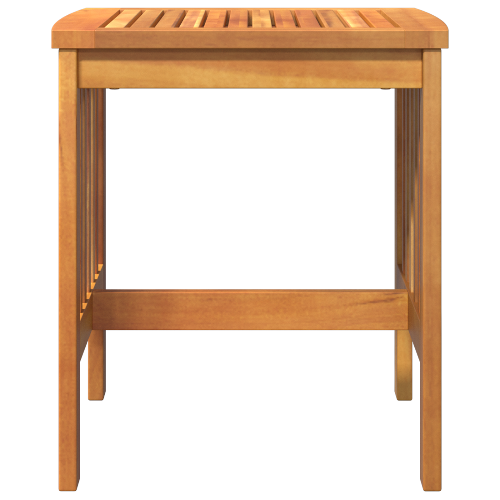 Garden Side Table Brown 45x45x50 cm Solid Acacia Wood - Image 6