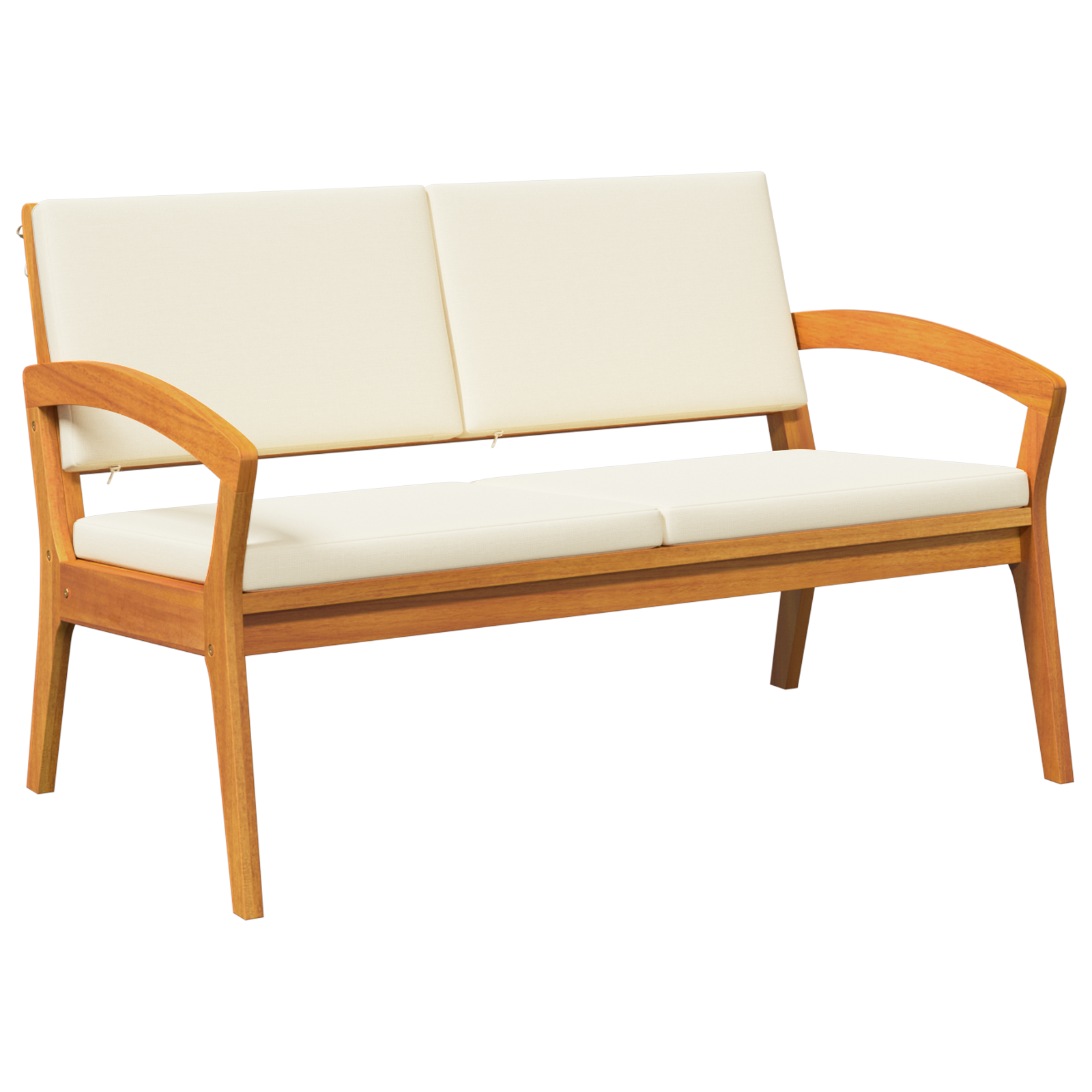 Garden Bench with Cushions 115x70x72 cm Solid Wood Acacia - Image 2