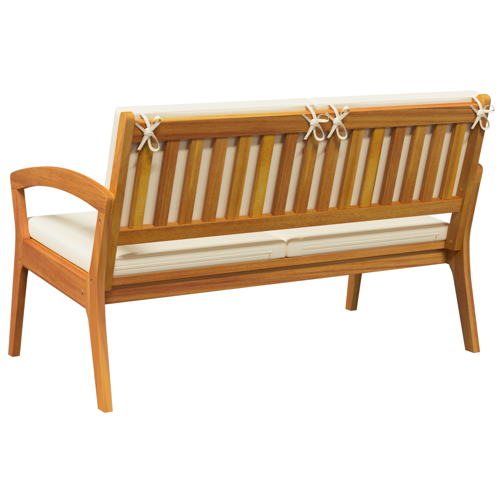 Garden Bench with Cushions 115x70x72 cm Solid Wood Acacia - Image 4