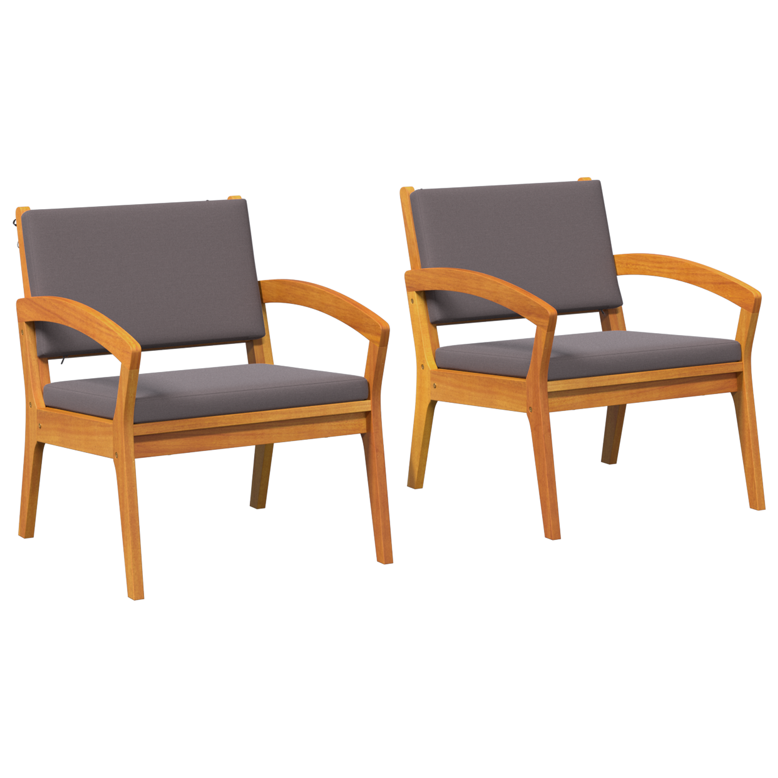 Garden Chairs 2 pcs 59,5x70,5x72,5 cm Solid Wood Acacia - Image 2