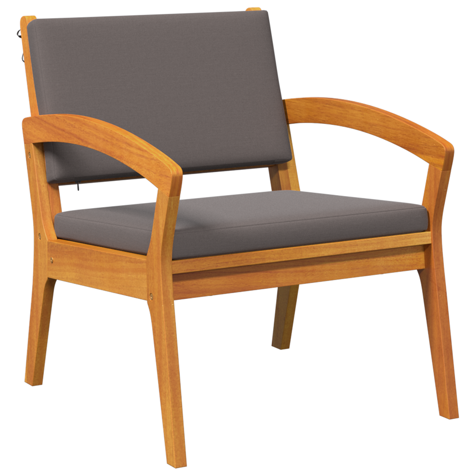 3-Piece Bistro Set with Cushions, Made of Solid Acacia Wood - Image 5