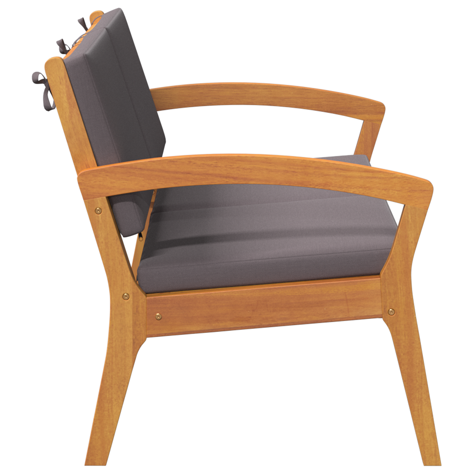 Garden Bench with Cushions 115x70x72 cm Solid Wood Acacia - Image 5