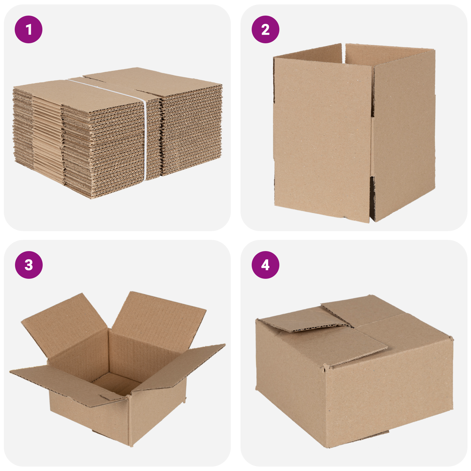 Folding Box 50 pcs 15x15x8 cm Cardboard - Image 6