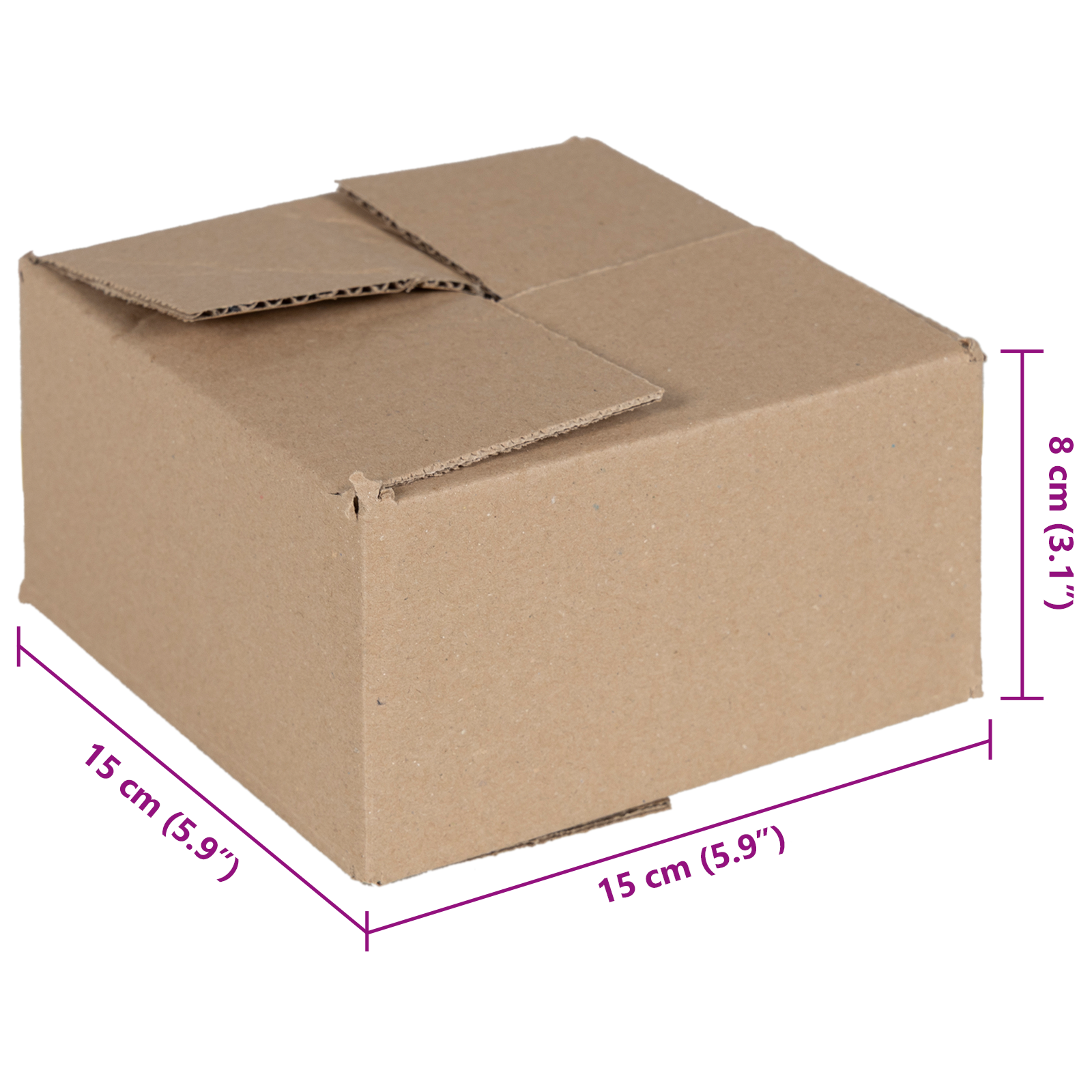 Folding Box 50 pcs 15x15x8 cm Cardboard - Image 5