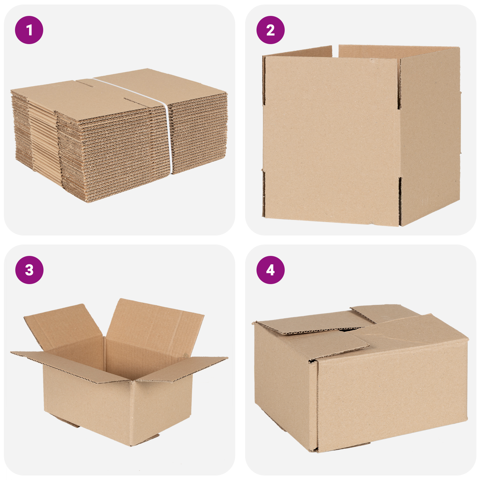 Folding Box 50 pcs 20x15x10 cm Cardboard - Image 6