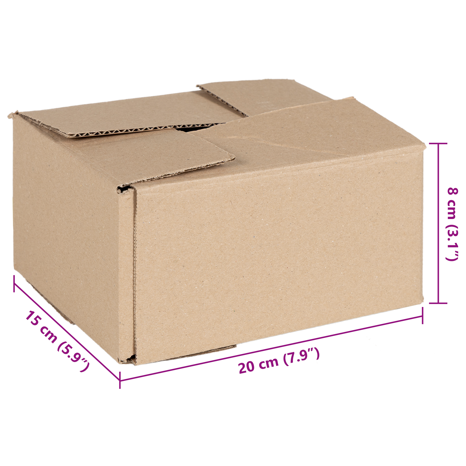 Folding Box 50 pcs 20x15x10 cm Cardboard - Image 5