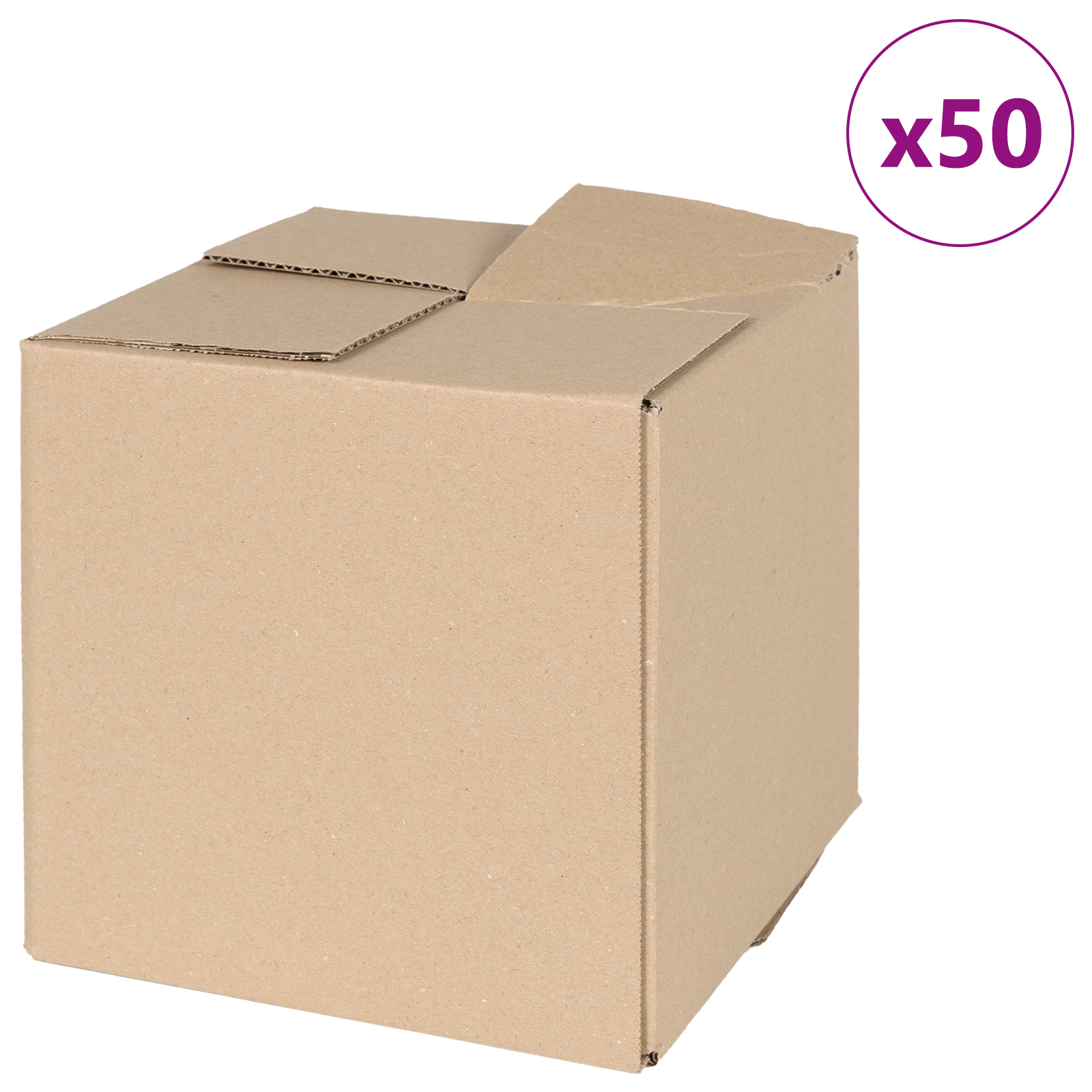 Folding Box 50 pcs 20x20x20 cm Cardboard - Image 2